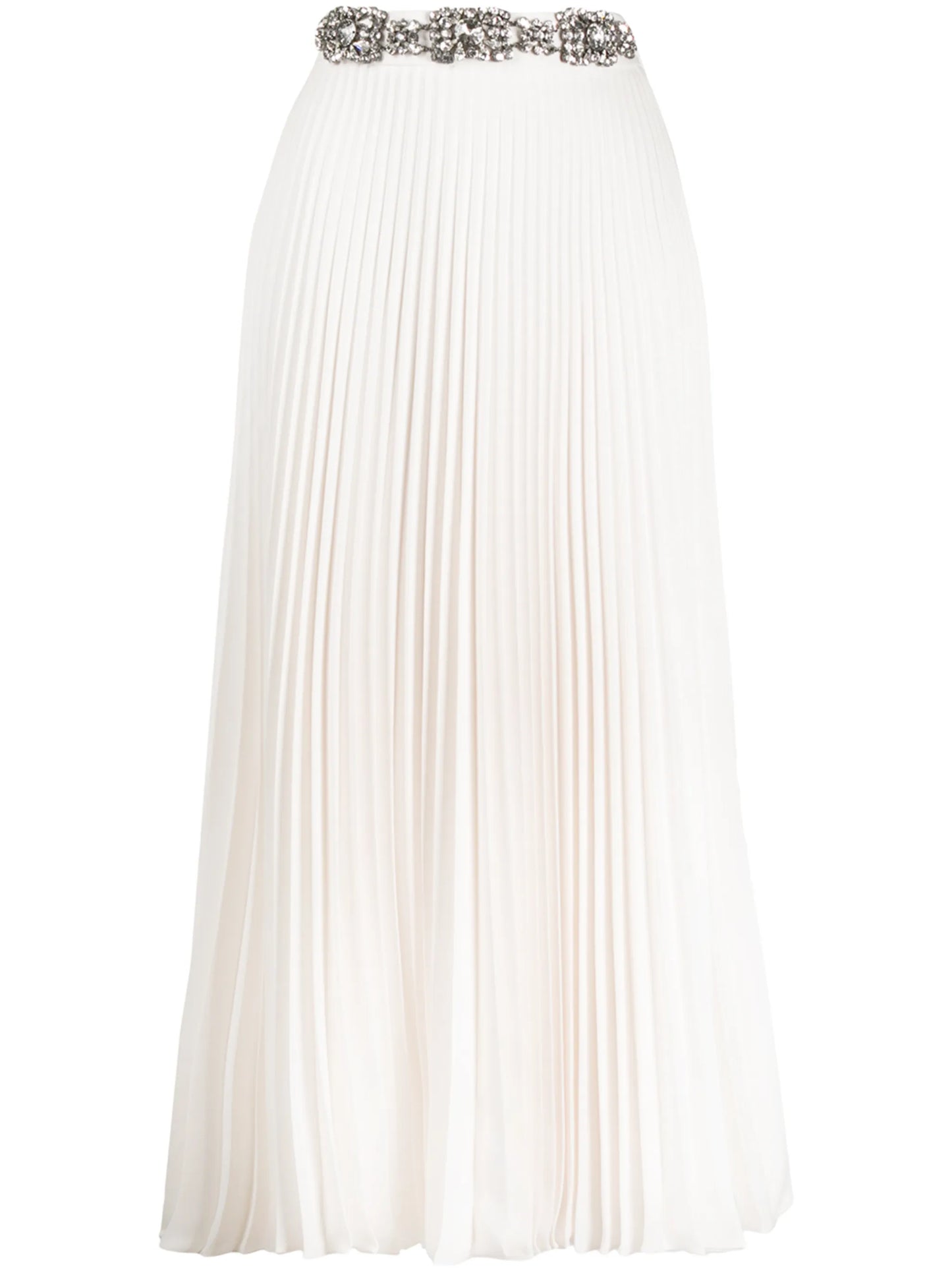 crystal-embellished pleated skirt