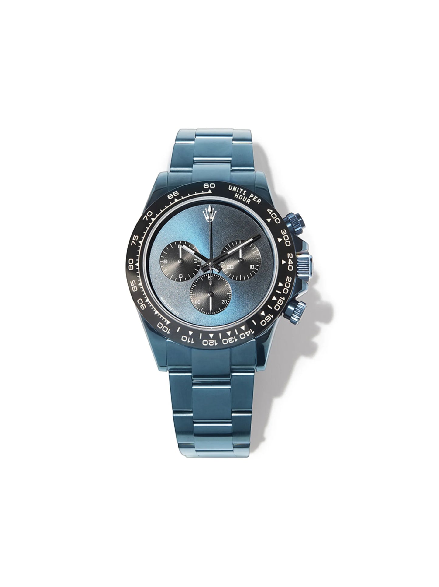 customised pre-owned Cosmograph Daytona "Blue Ghost" 40mm