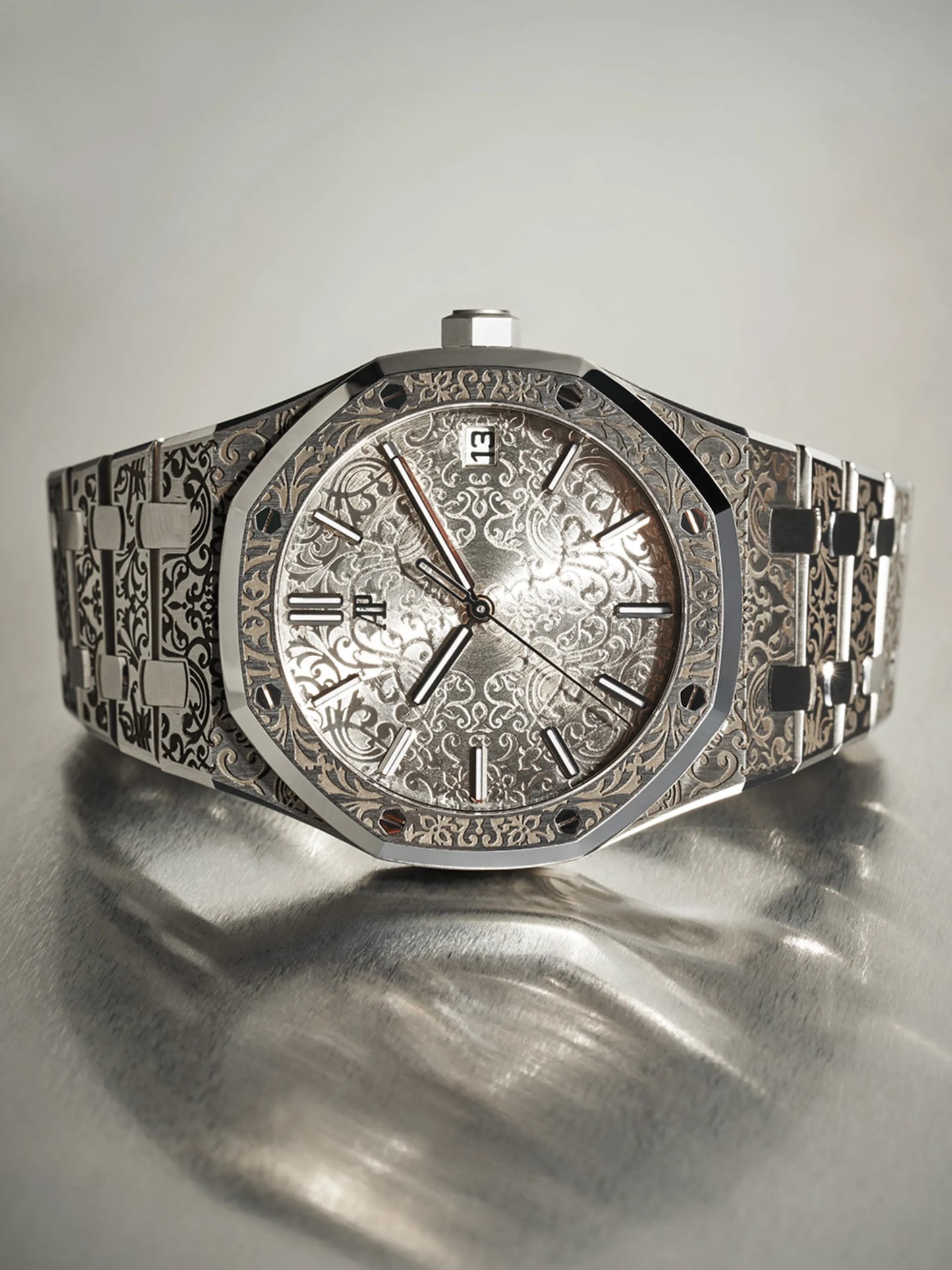 customised pre-owned Audemars Piguet Royal Oak Grande Fleur 41mm