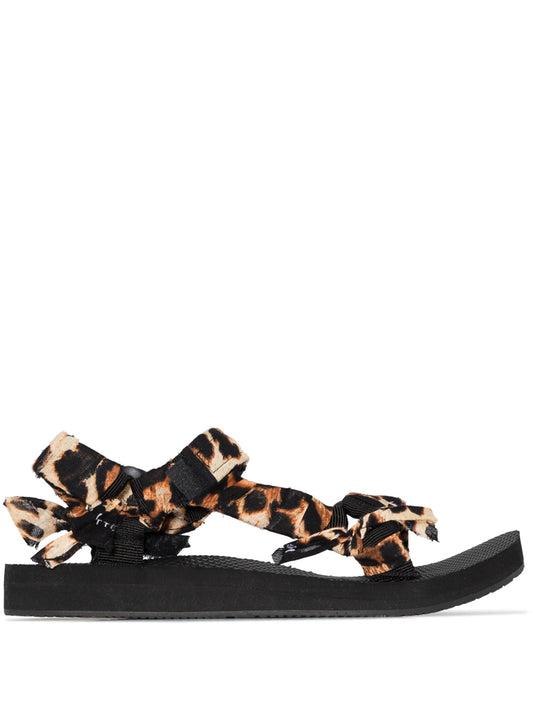 leopard-print Trekky sandals