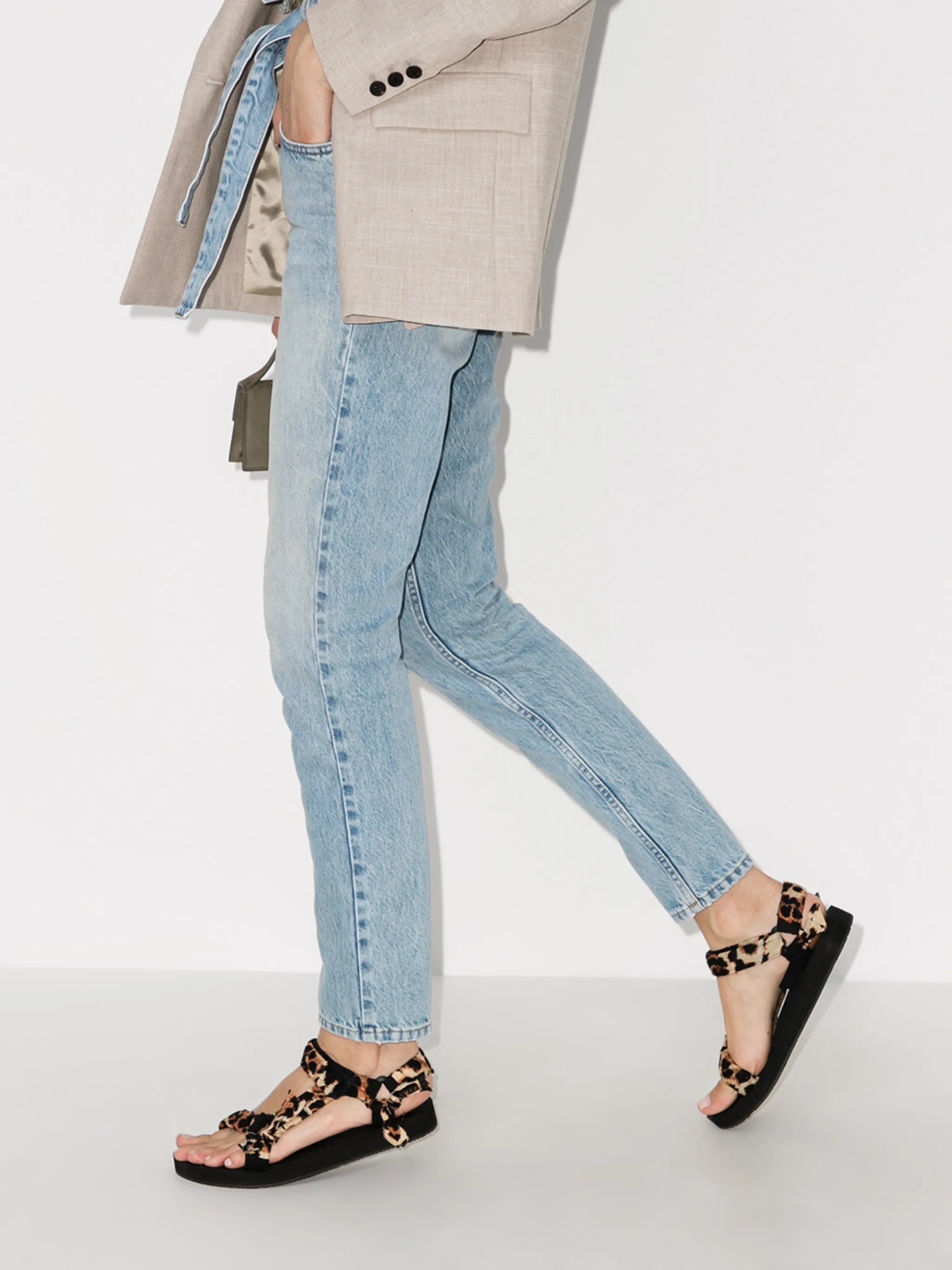 leopard-print Trekky sandals