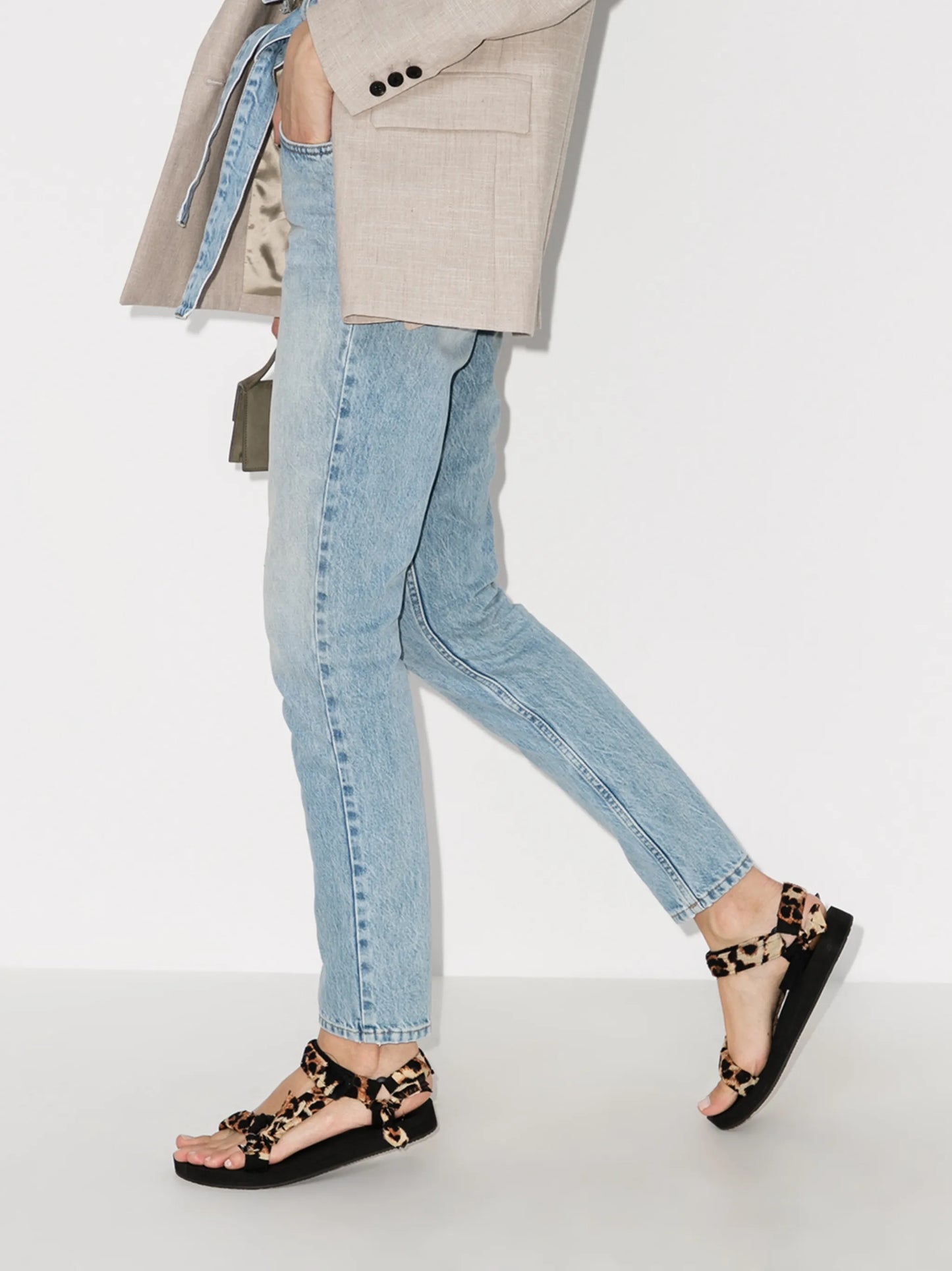 leopard-print Trekky sandals