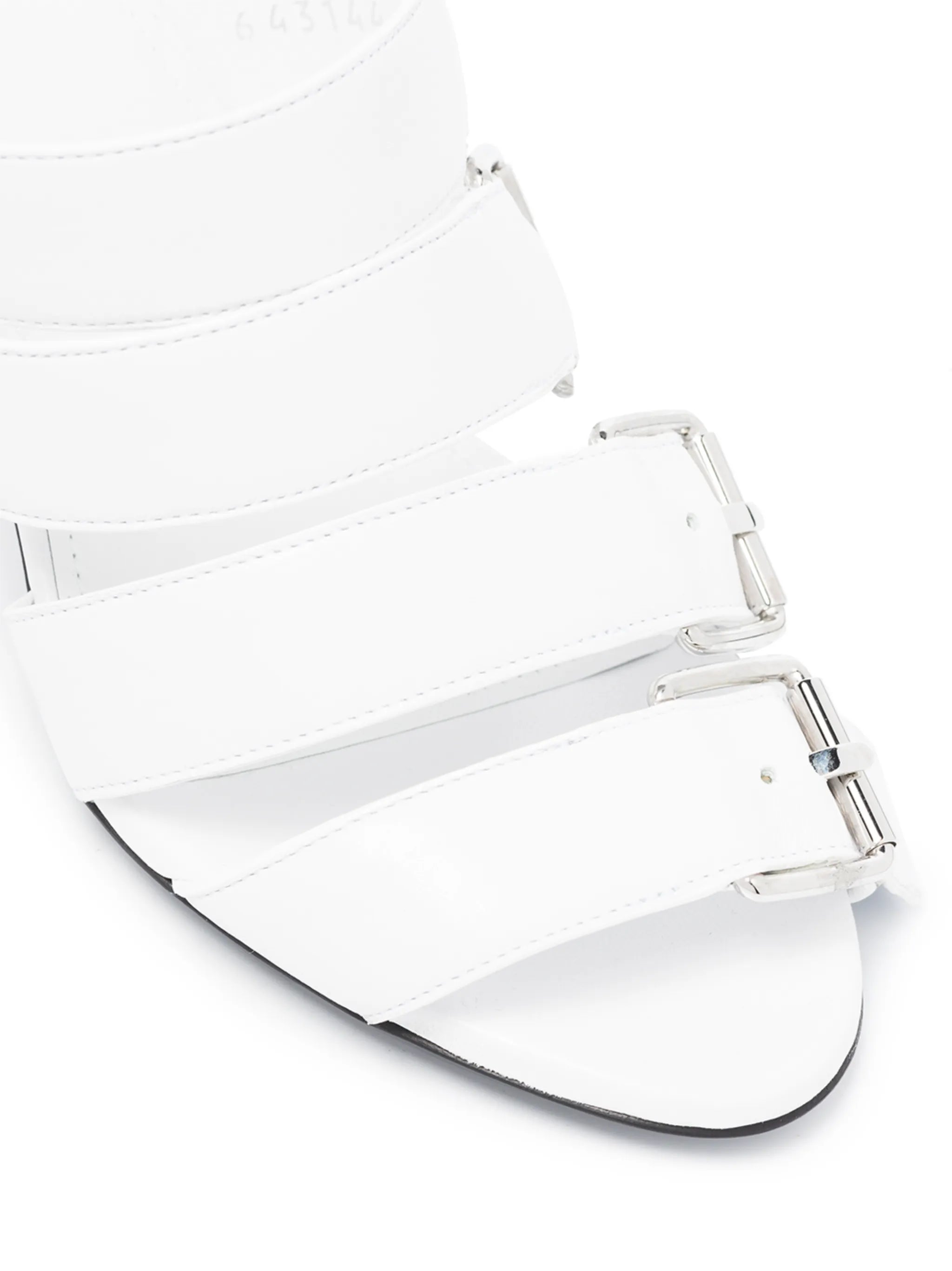 80mm leather mules