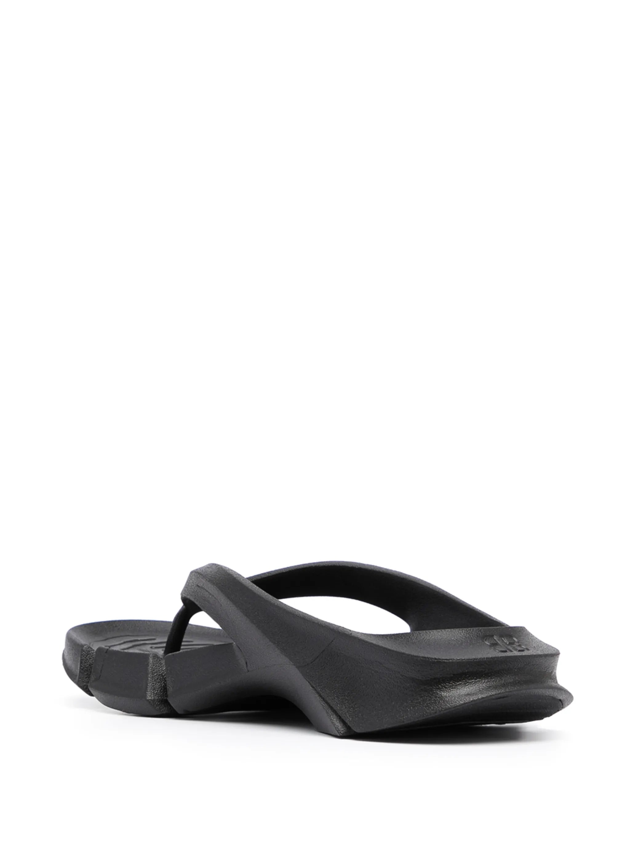 debossed-logo flip-flops