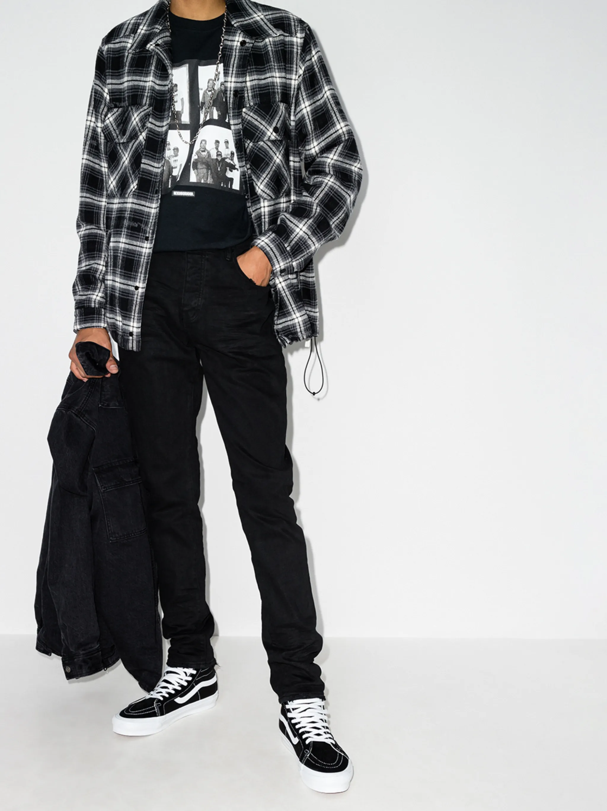 P001 black resin 3/D pants
