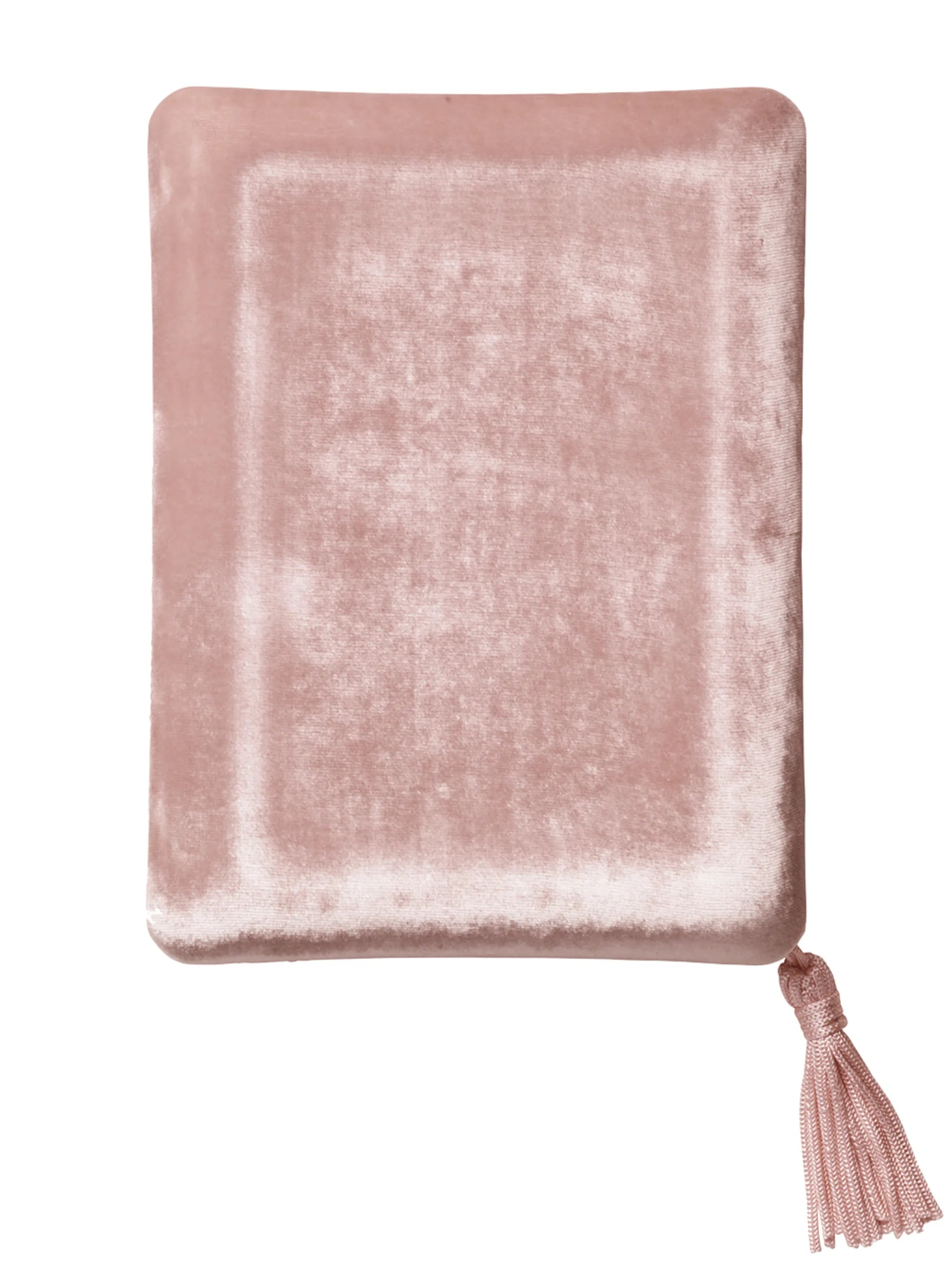 tassel-detail velvet jewellery box