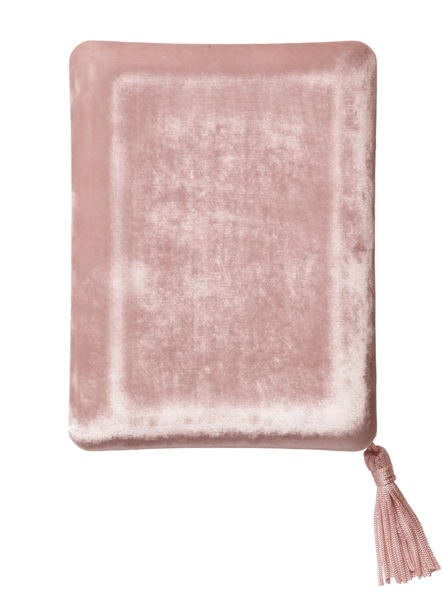 tassel-detail velvet jewellery box