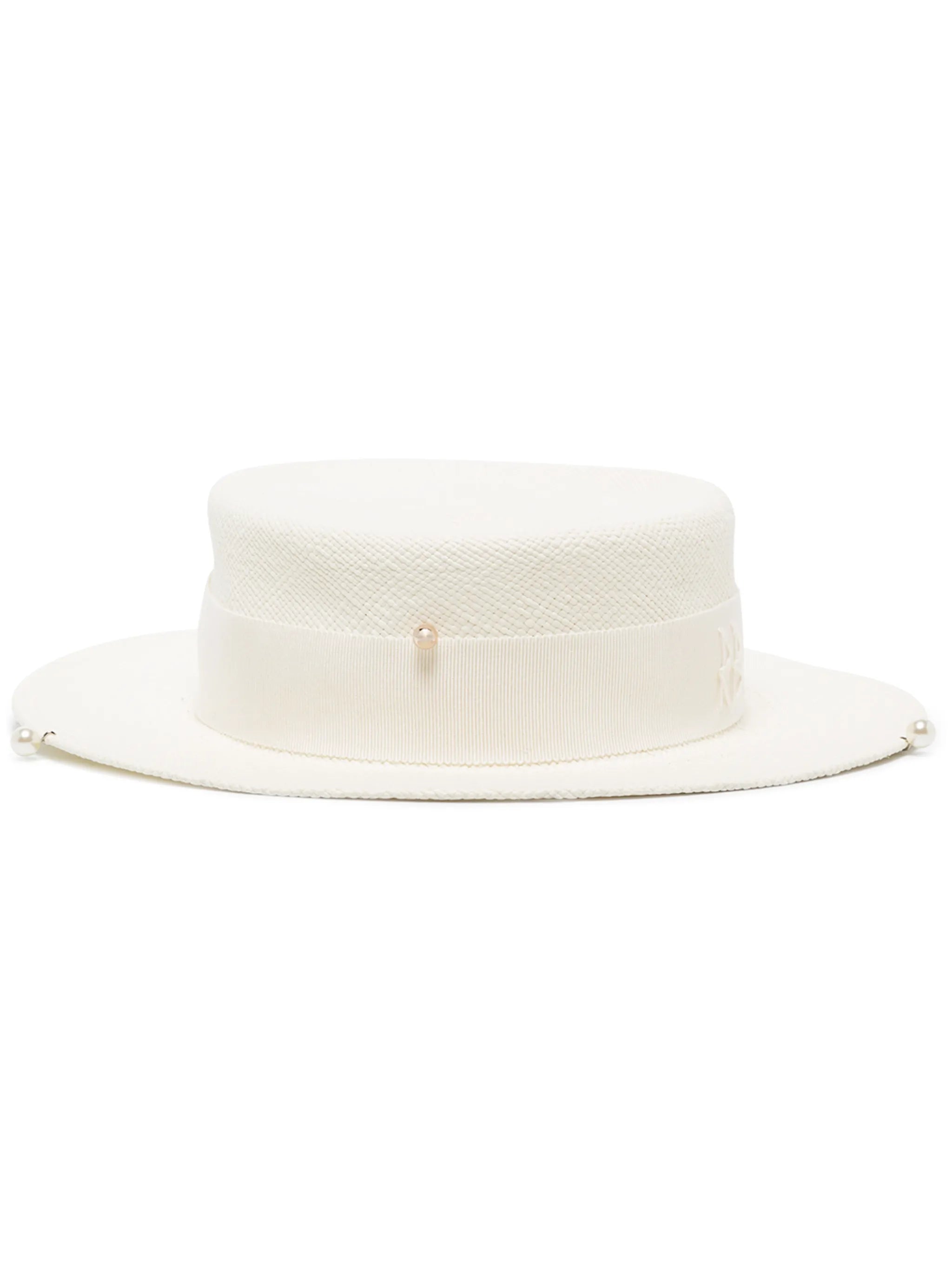 chain strap boater hat