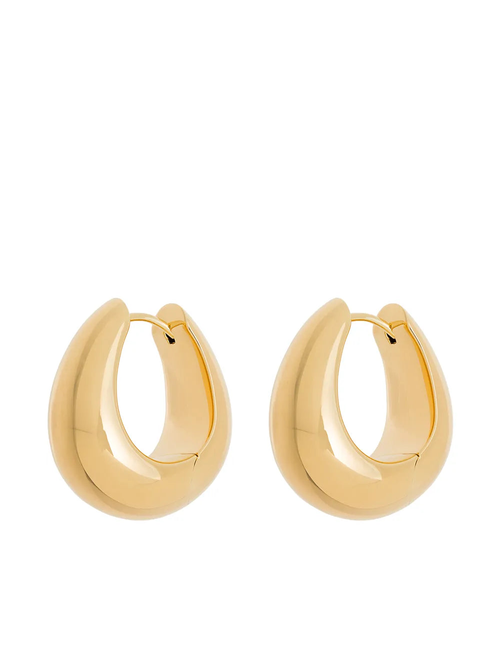 Ice medium hoop earrings