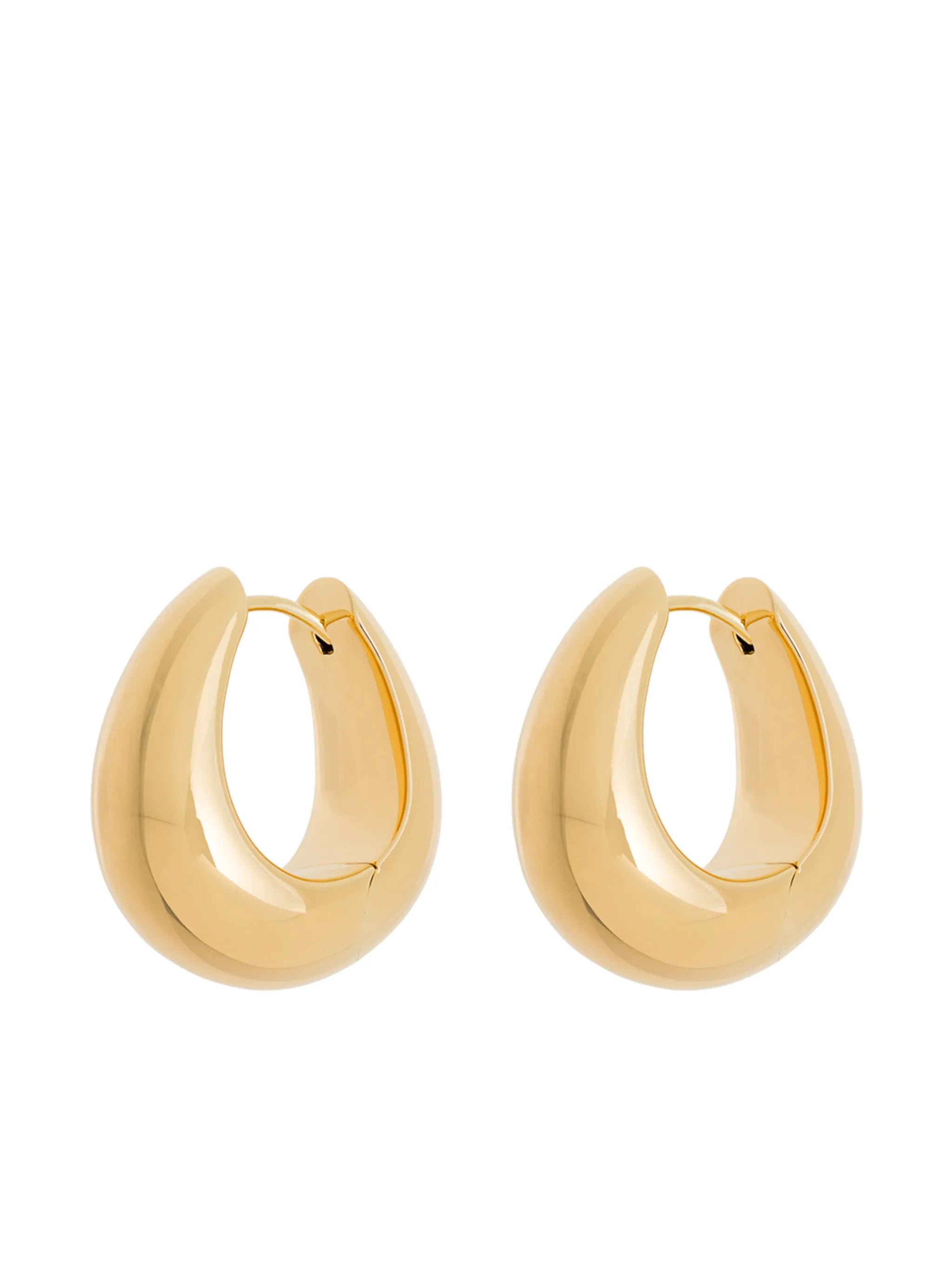 Ice medium hoop earrings