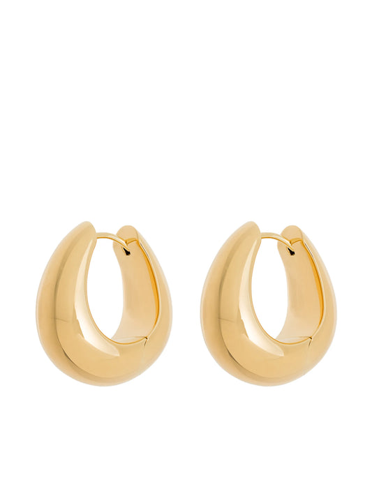 Ice medium hoop earrings