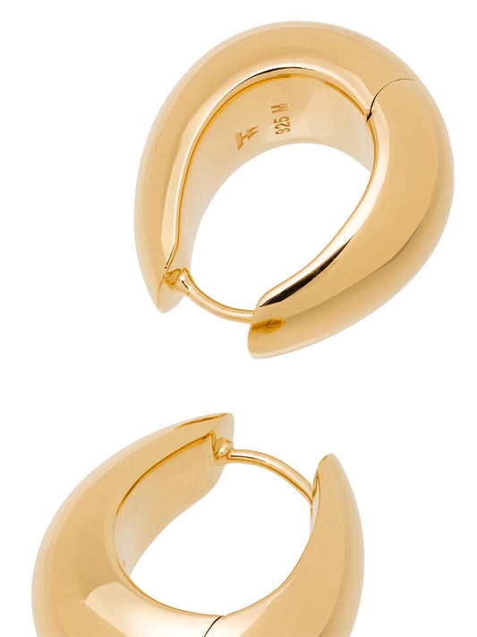 Ice medium hoop earrings
