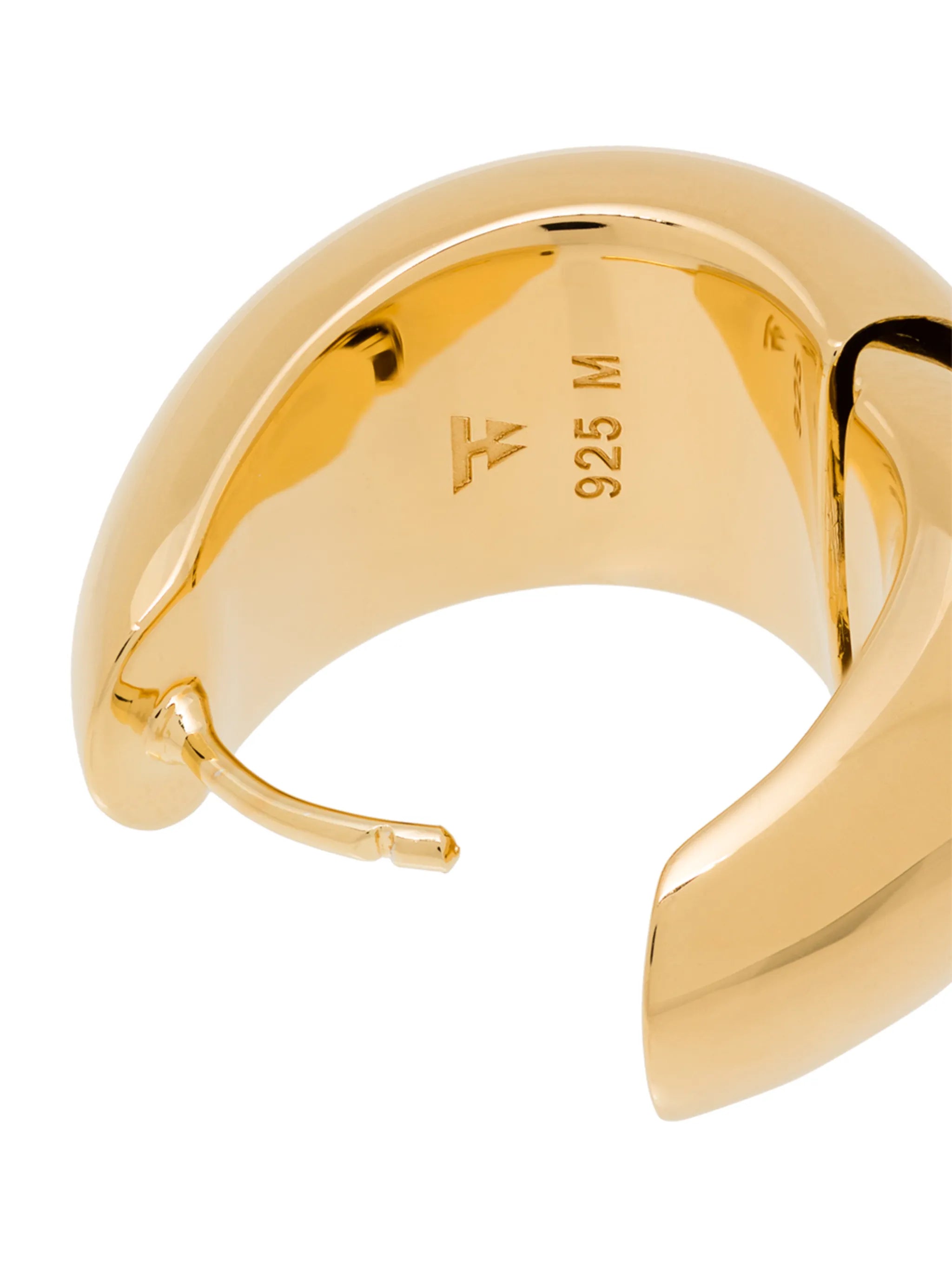 Ice medium hoop earrings