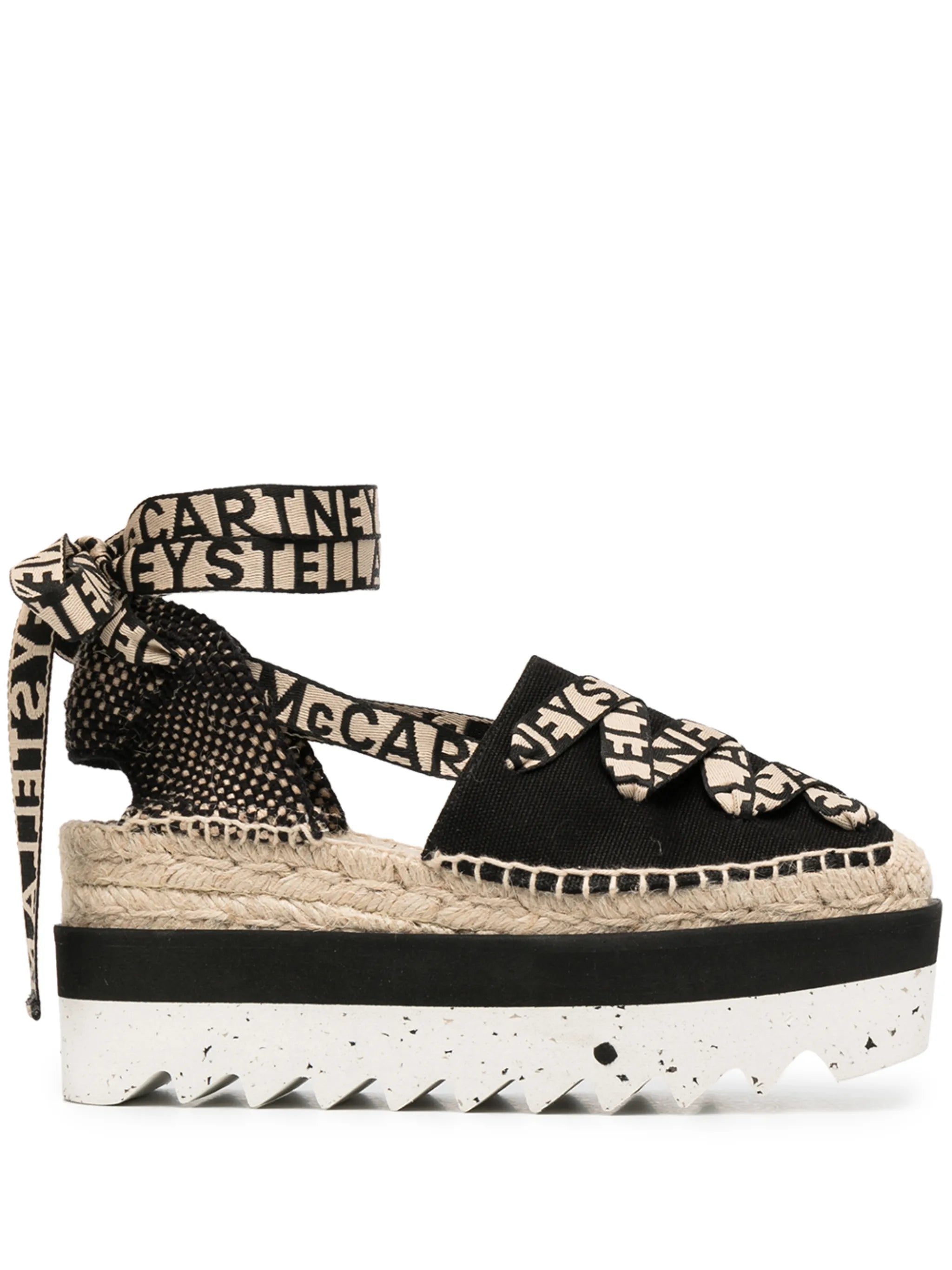 Gaia logo-jacquard espadrilles