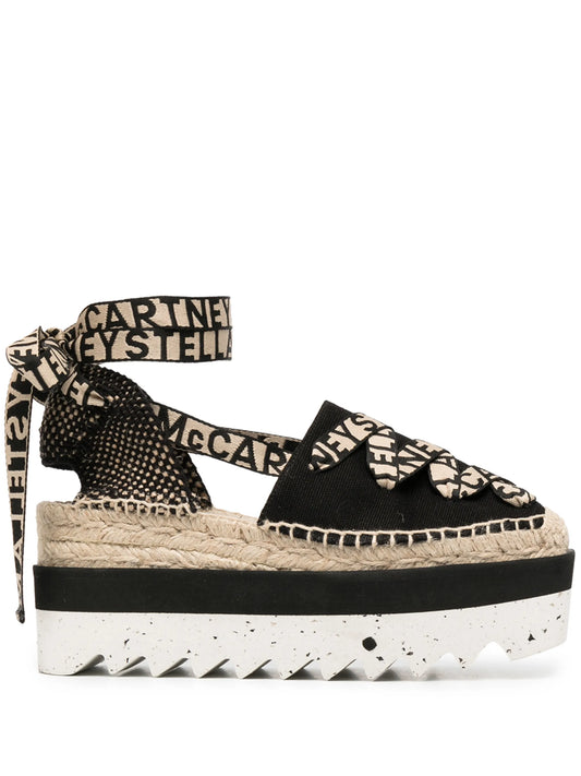 Gaia logo-jacquard espadrilles
