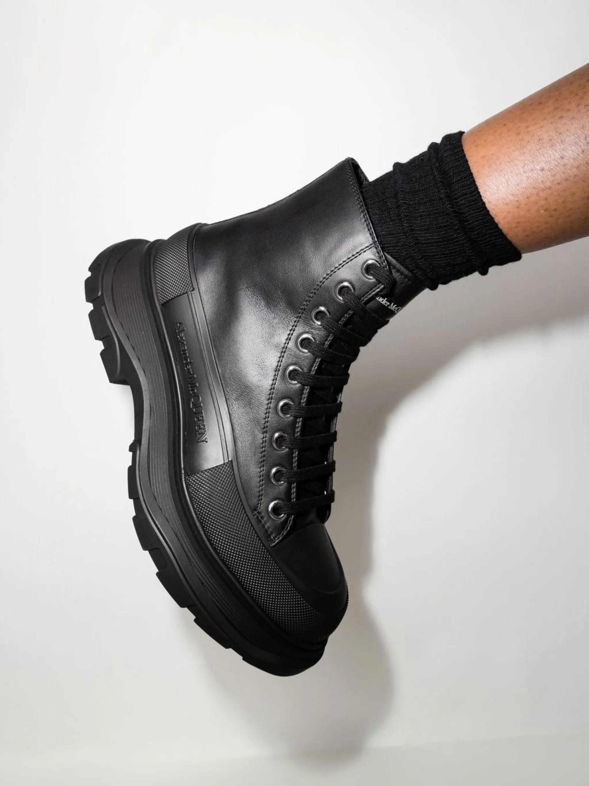 chunky-sole ankle boots
