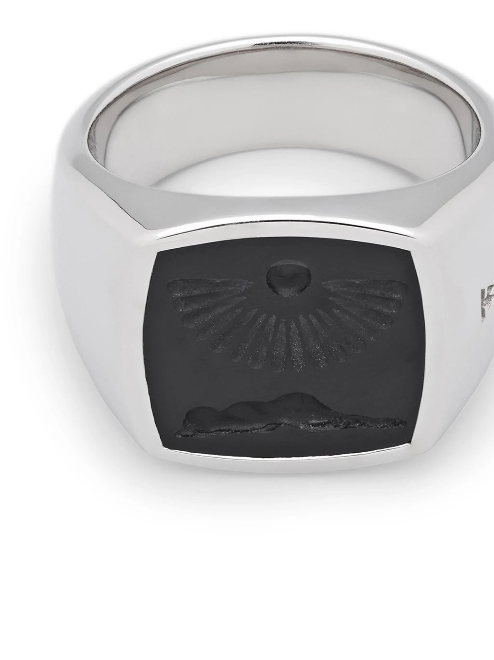 Clytia onyx-embellished ring