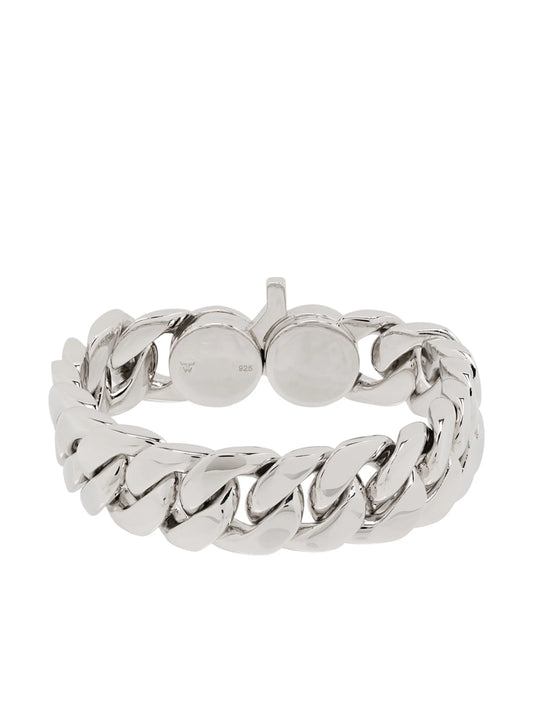 Slim chunky curb link bracelet