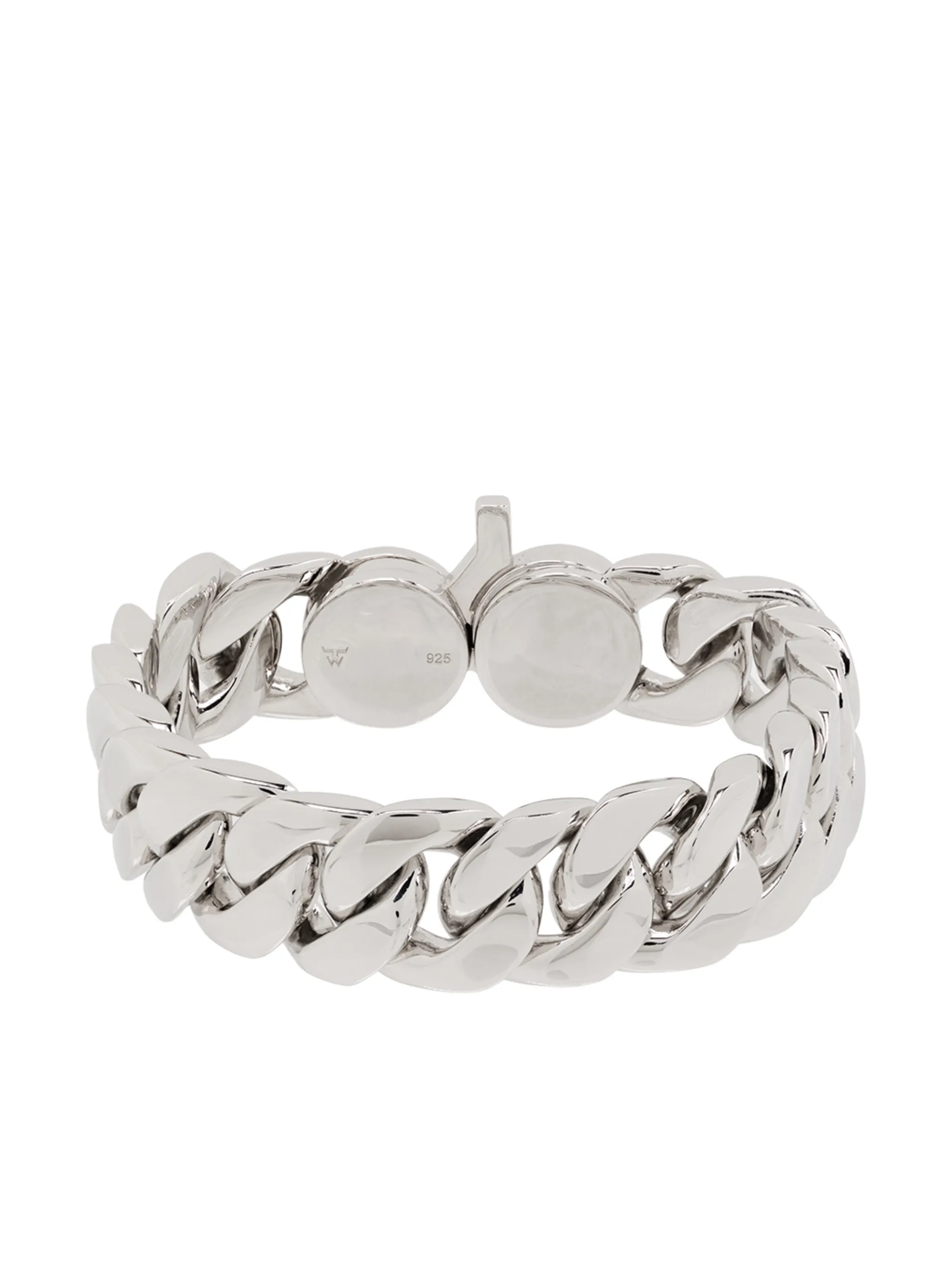 Slim chunky curb link bracelet