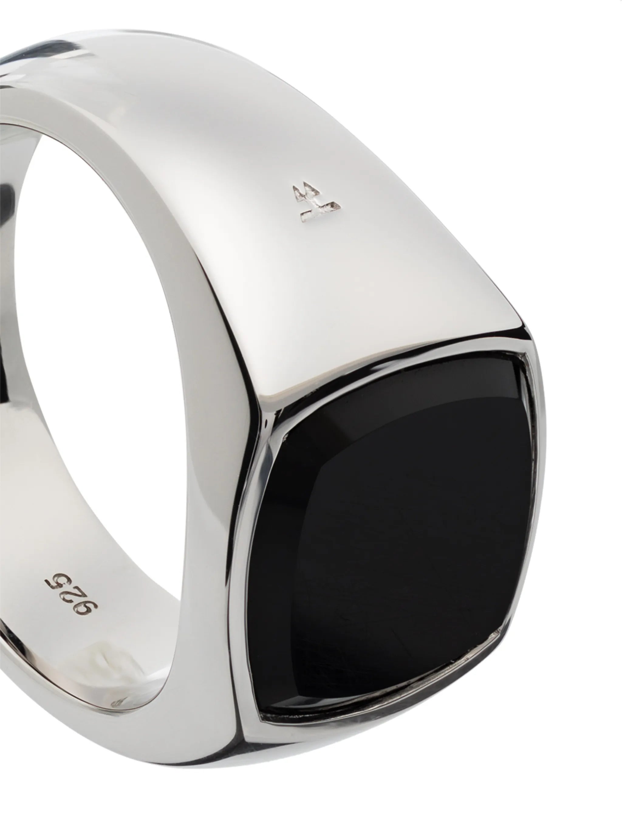 onyx square signet ring