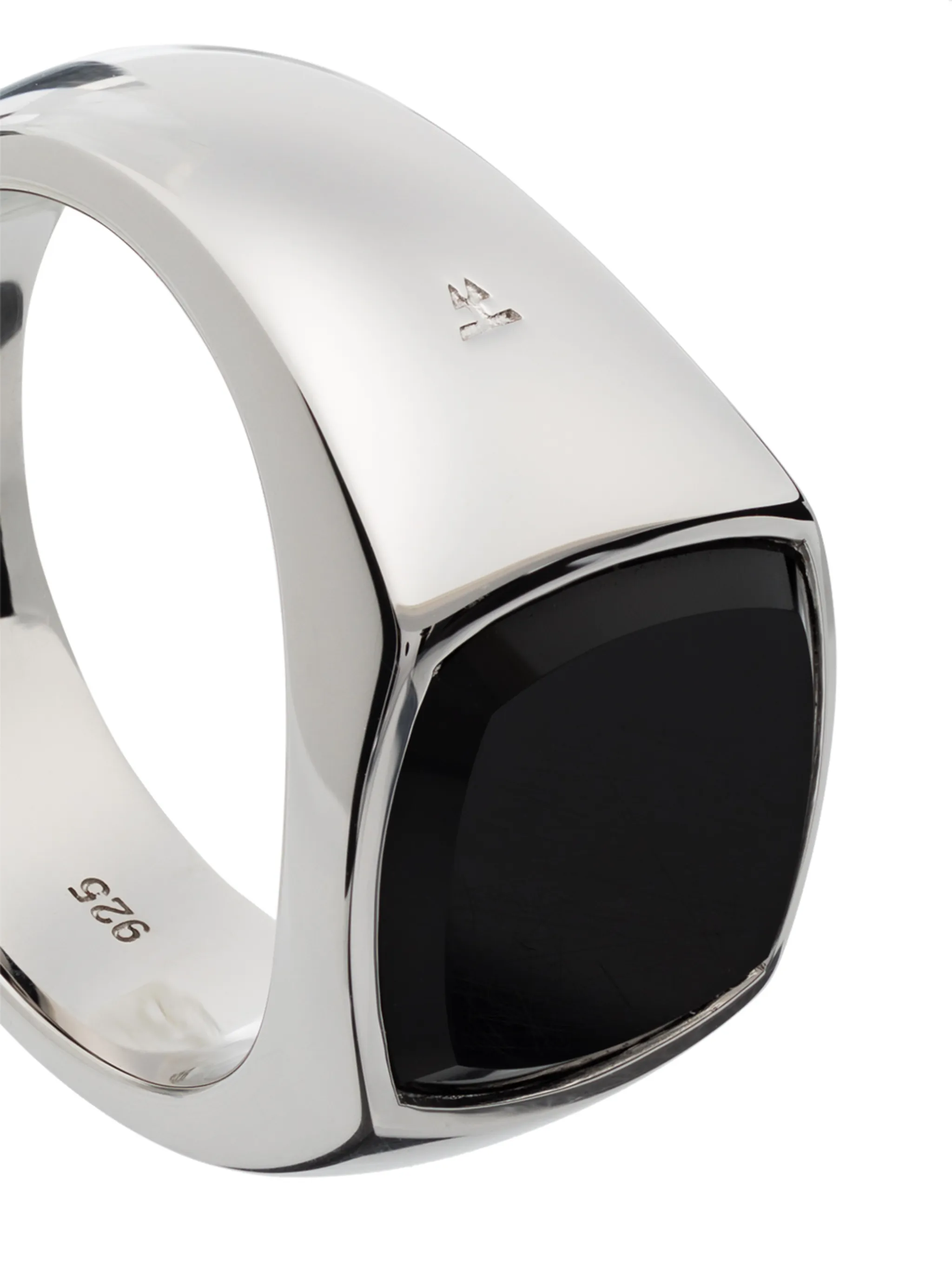 onyx square signet ring