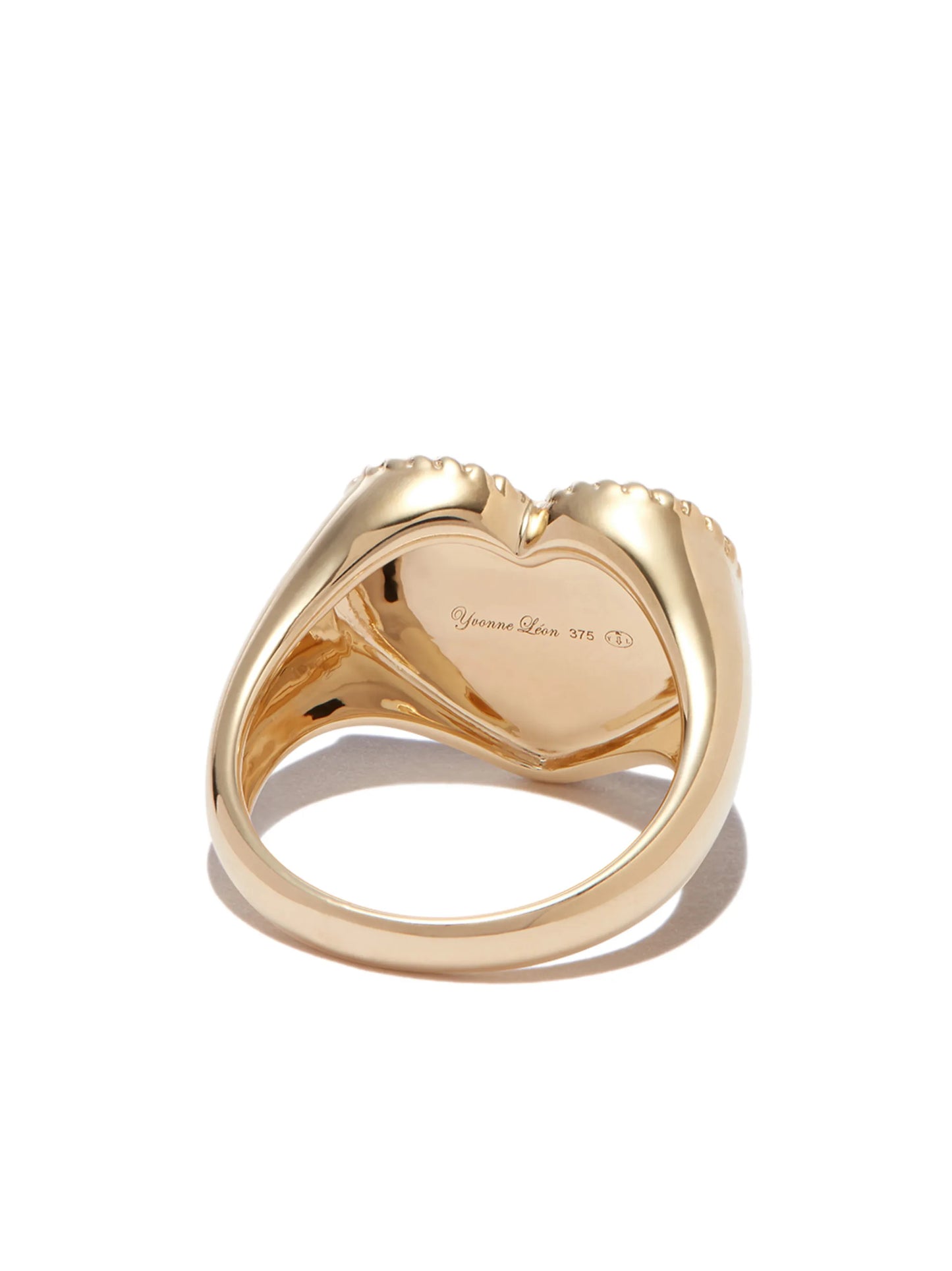 9kt yellow gold pearl ring
