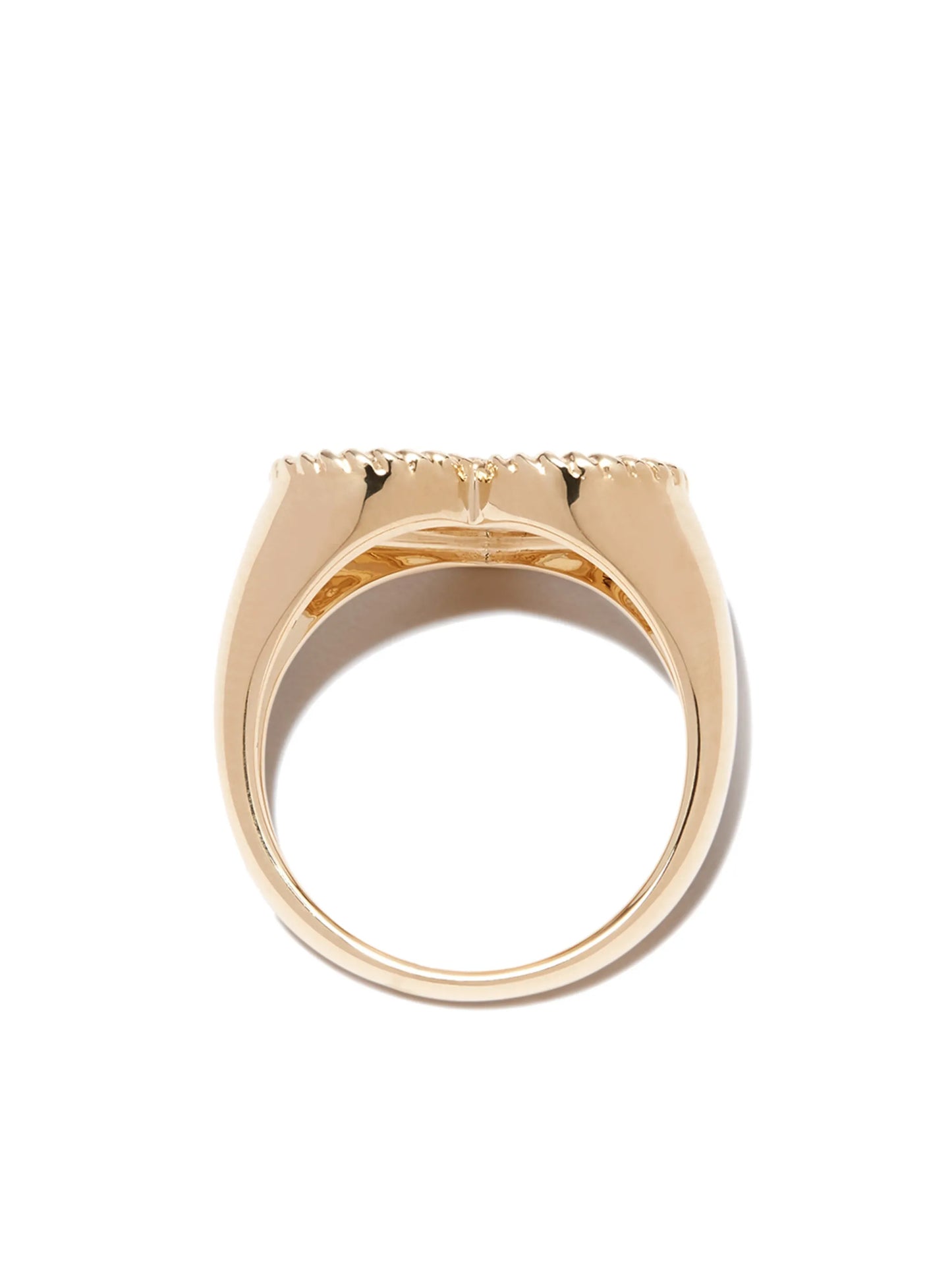 9kt yellow gold pearl ring