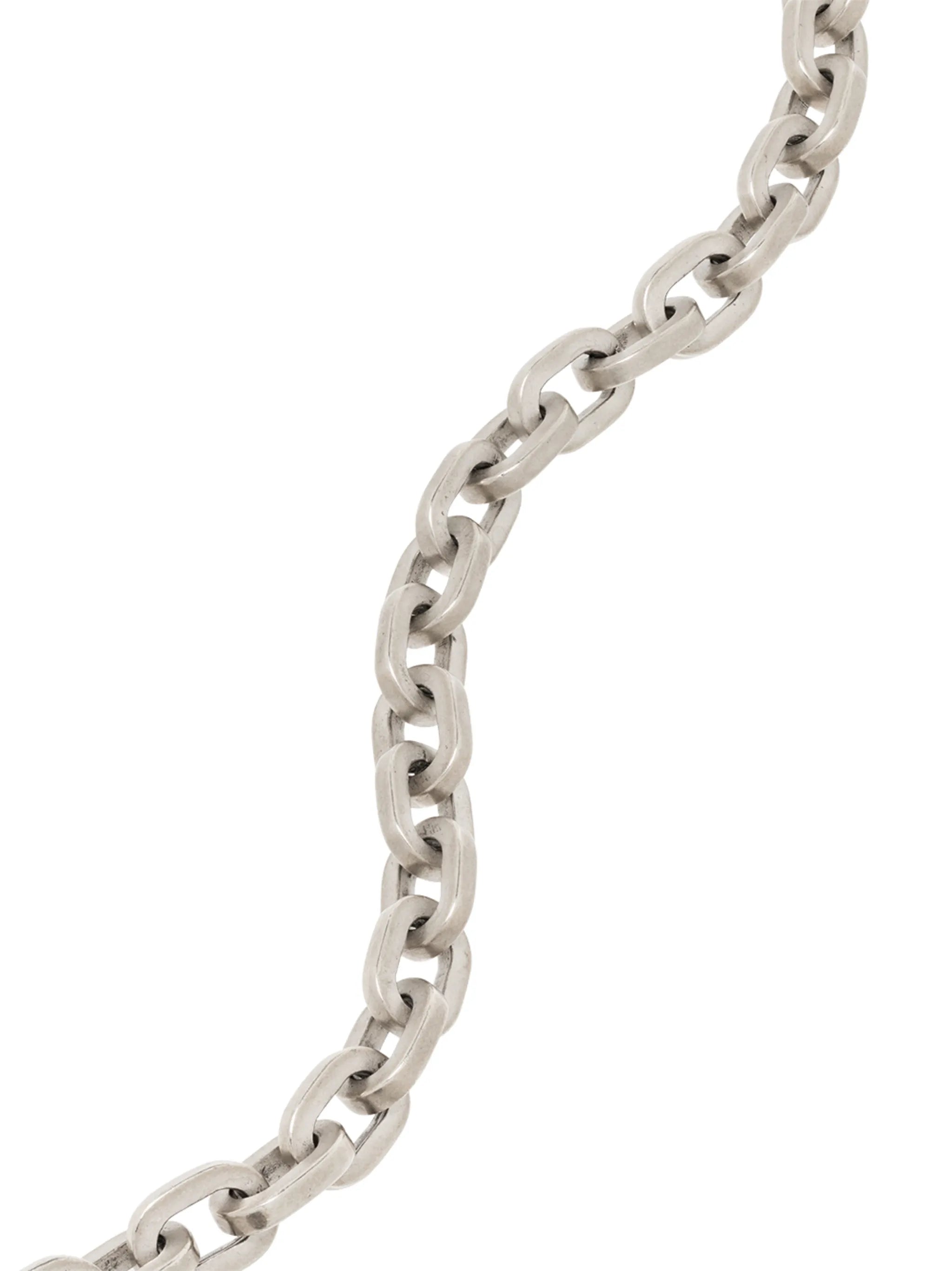 sterling silver chain-link bracelet