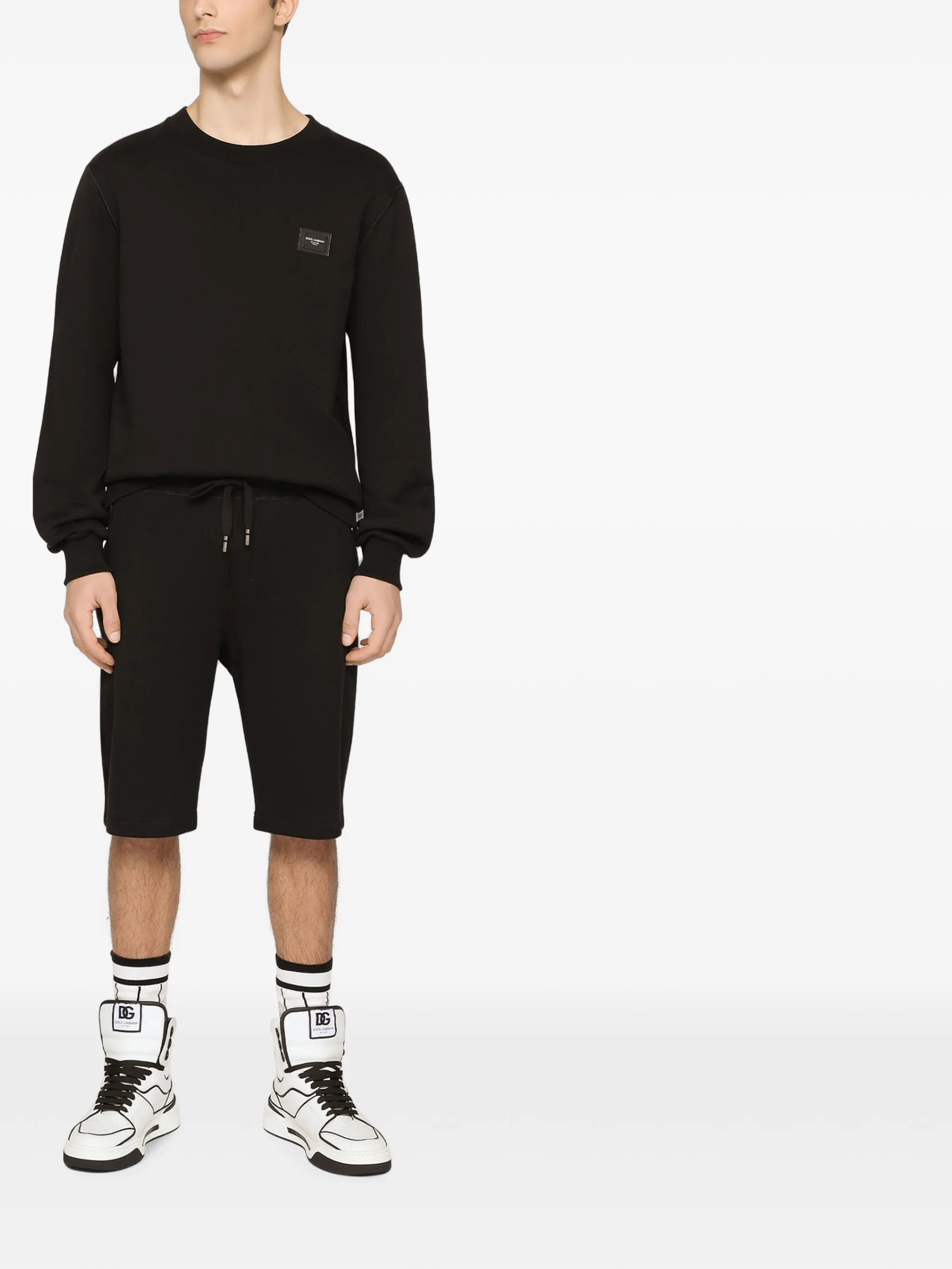 cotton track shorts