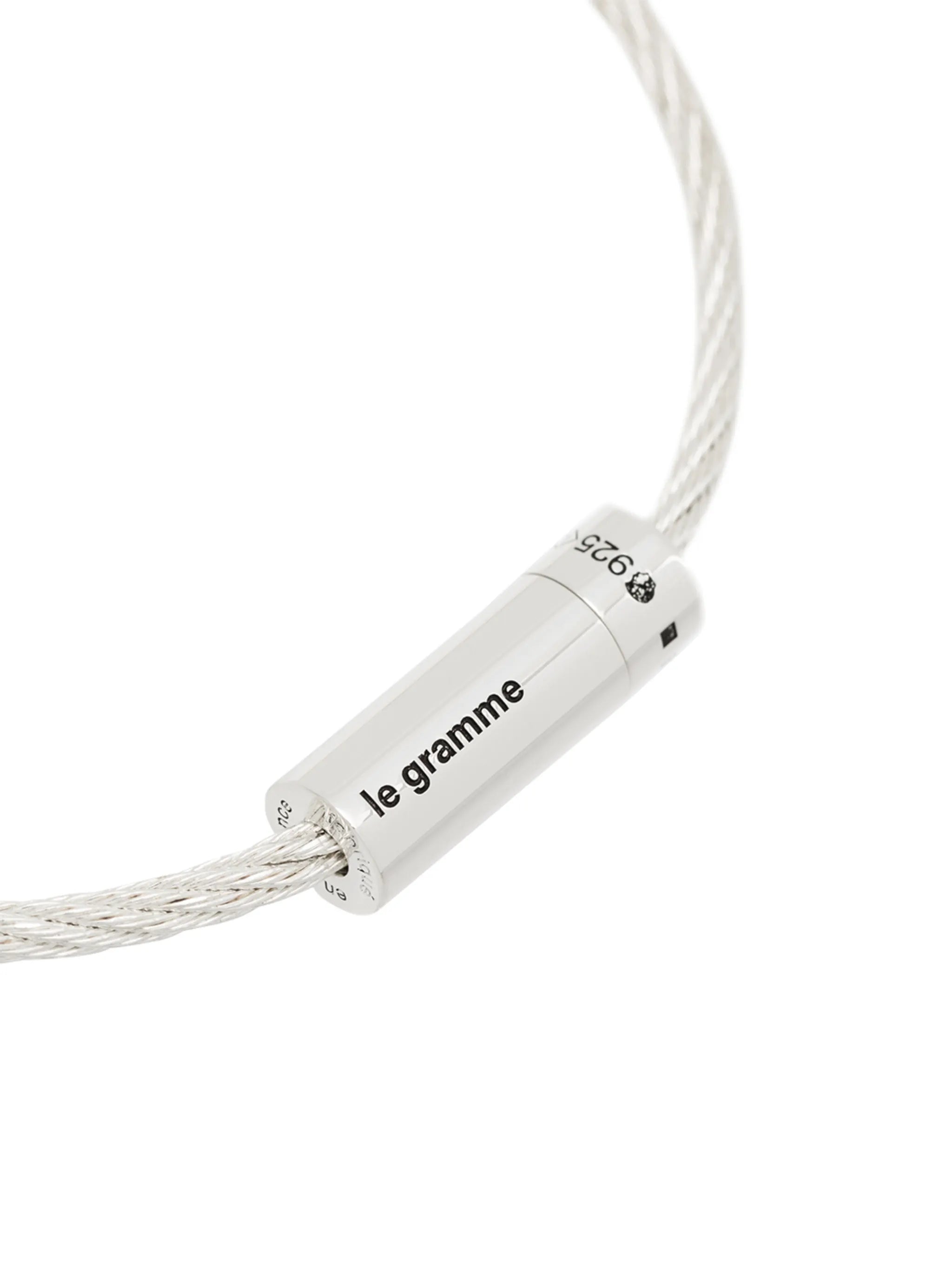 Le 9g polished cable bracelet