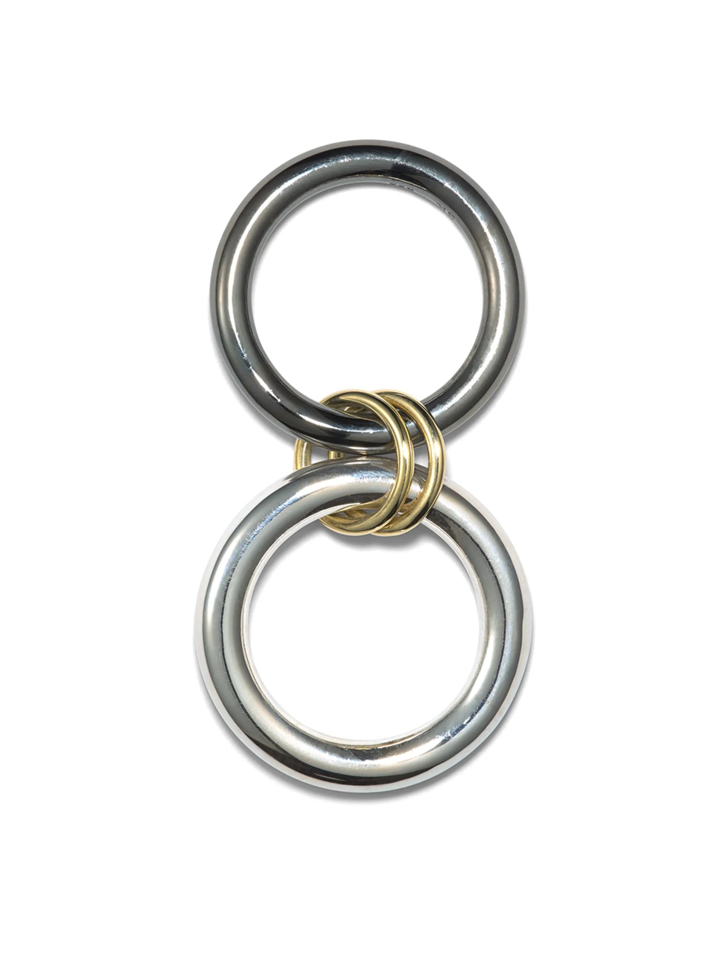 18kt yellow gold linked rings