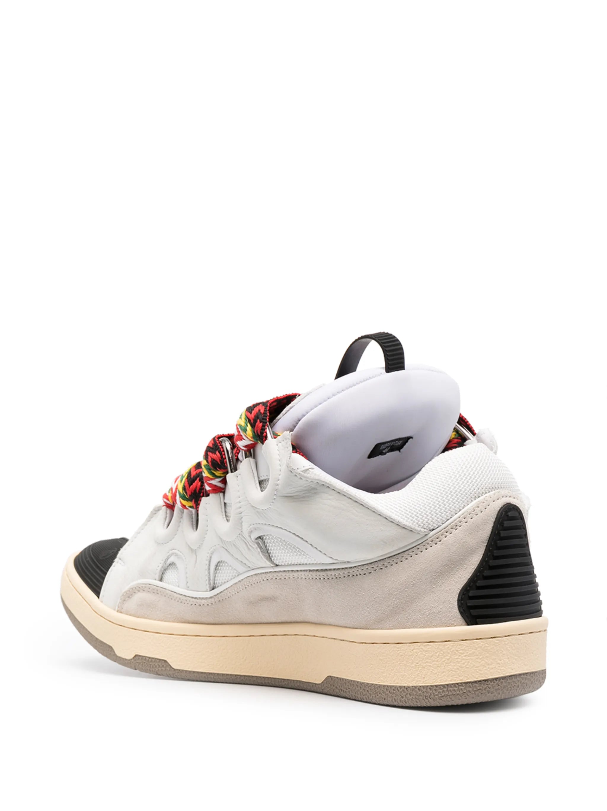 Curb suede trim sneakers