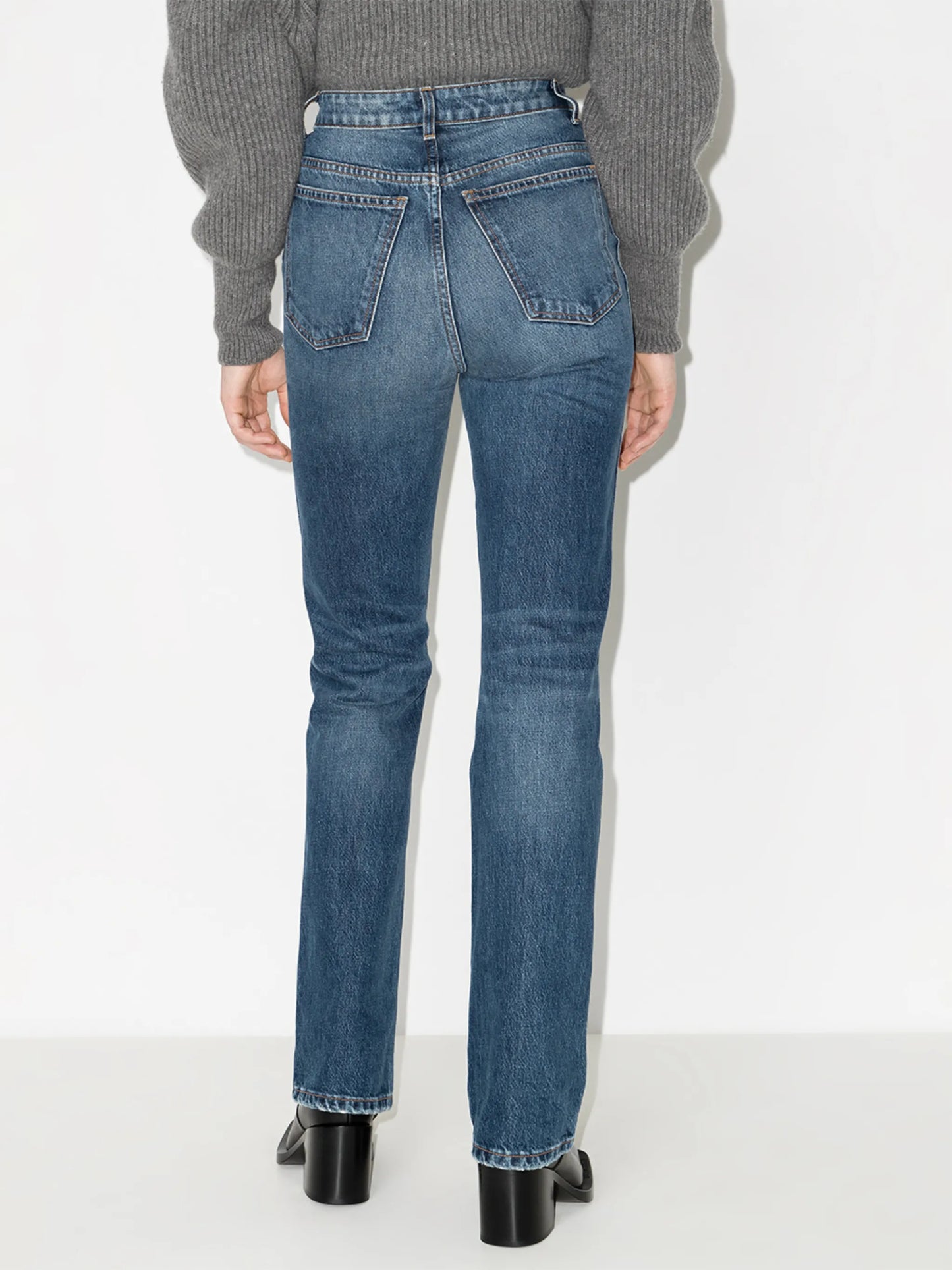 Danielle high-waisted distressed jeans