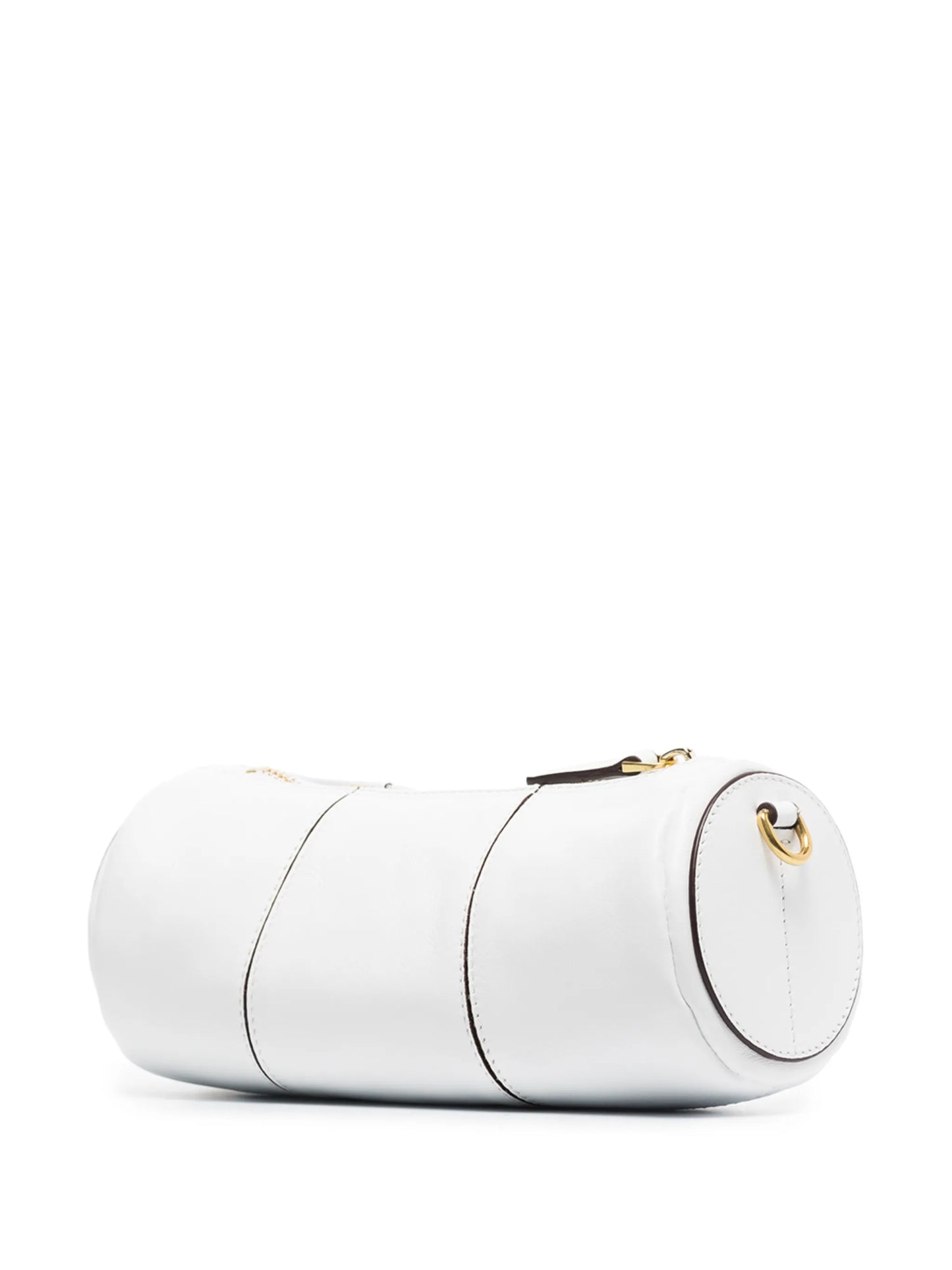 Cylinder leather shoulder bag