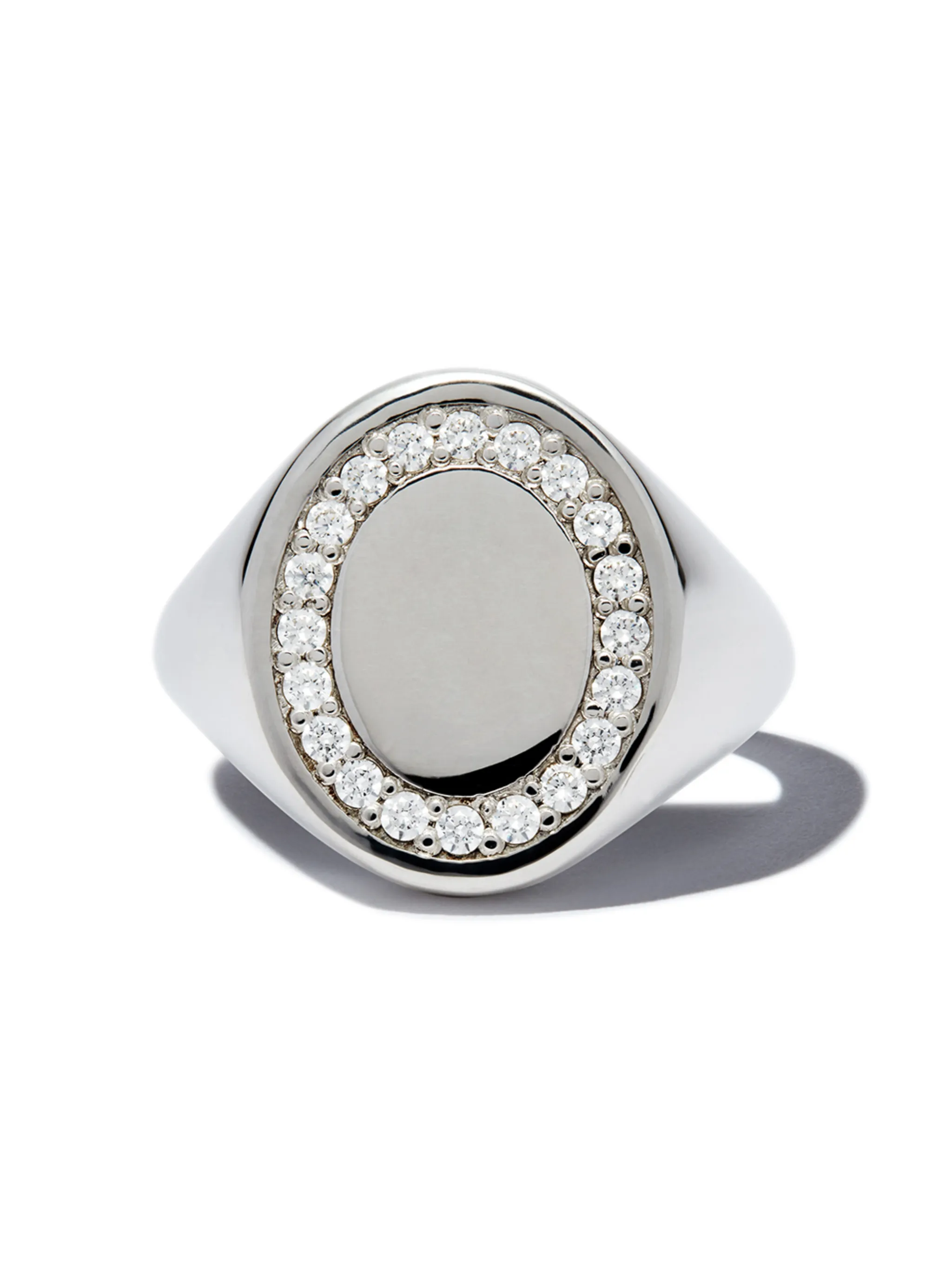 oval topaz signet ring