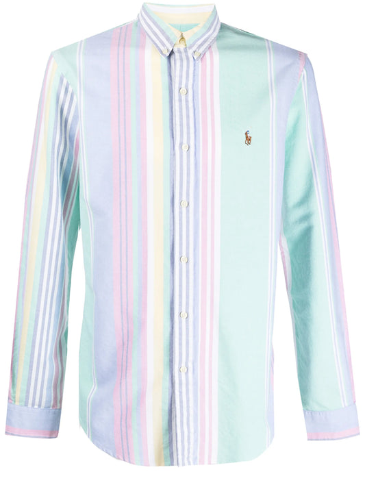 Custom fit striped Oxford shirt