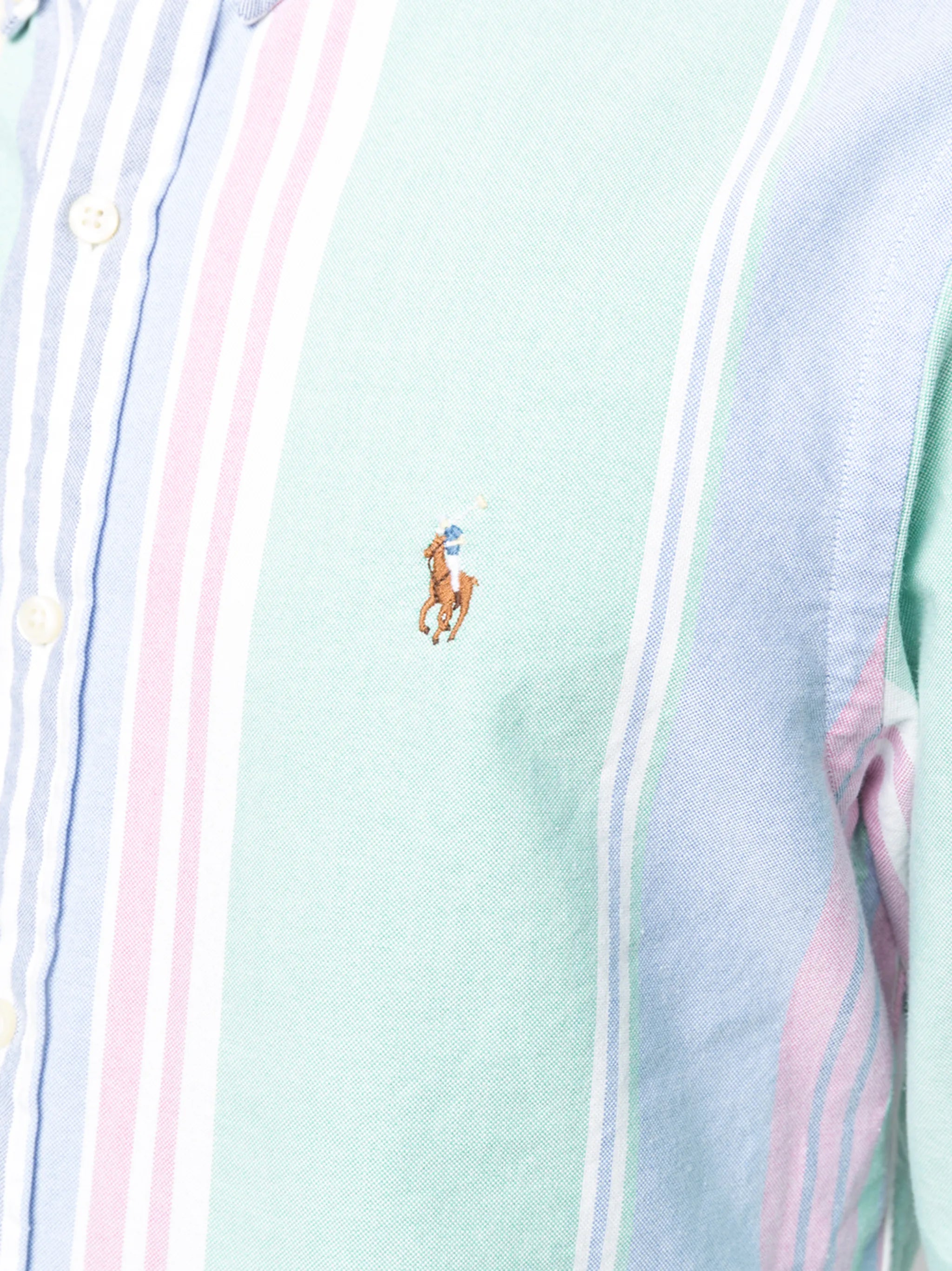 Custom fit striped Oxford shirt