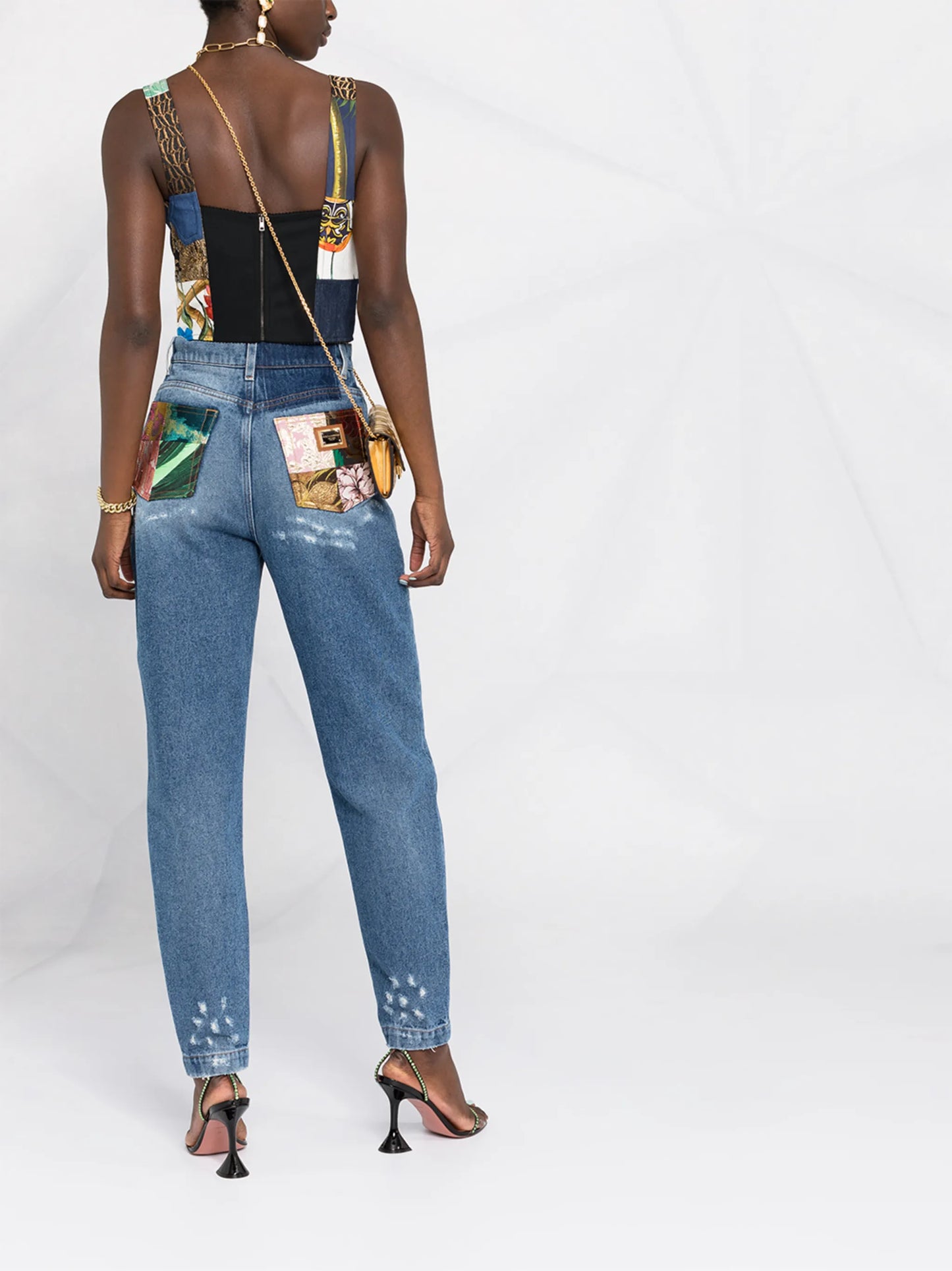 patchwork cropped top