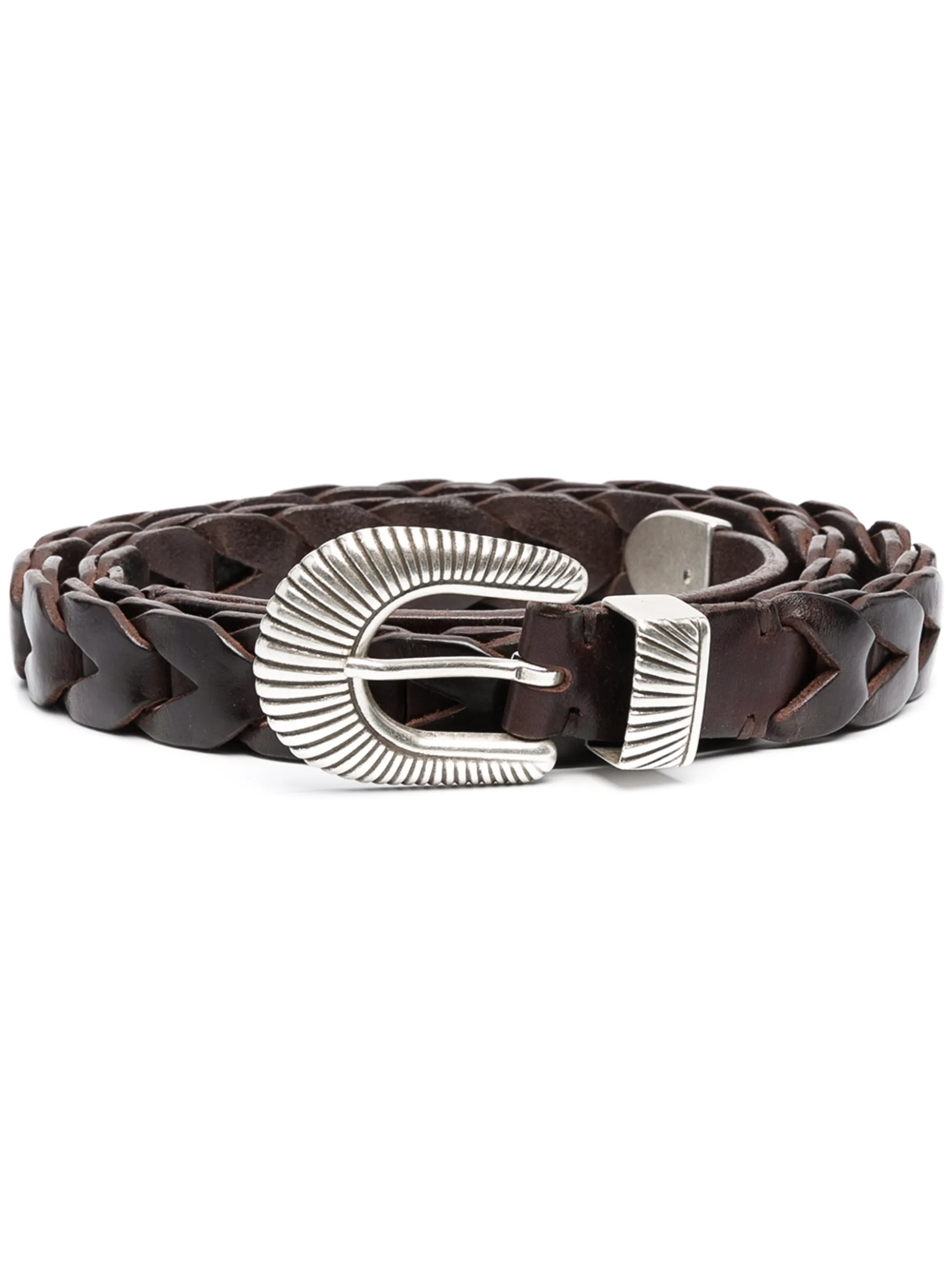 Juno belt in woven leather