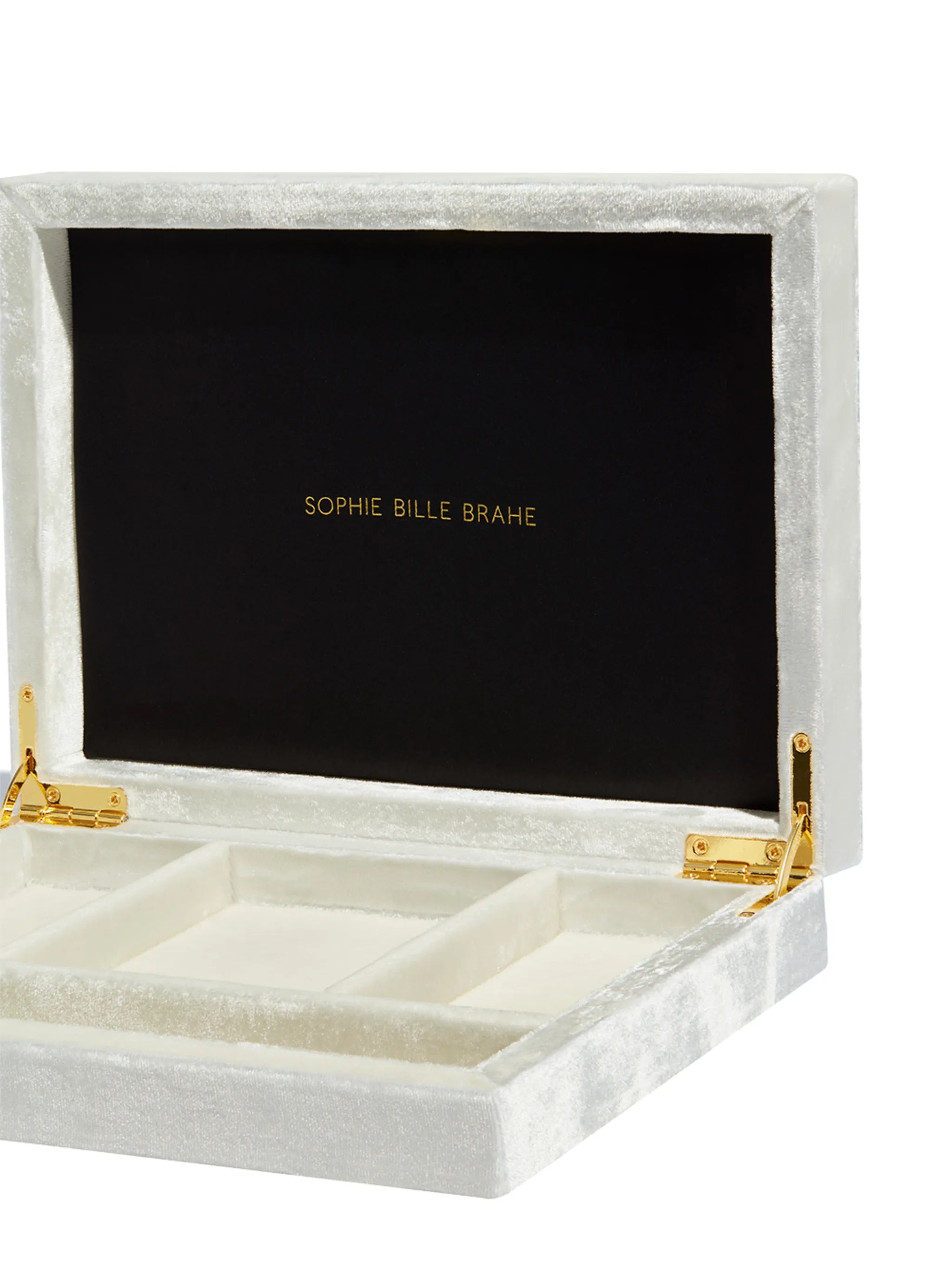 Tresor velvet-effect jewellery box