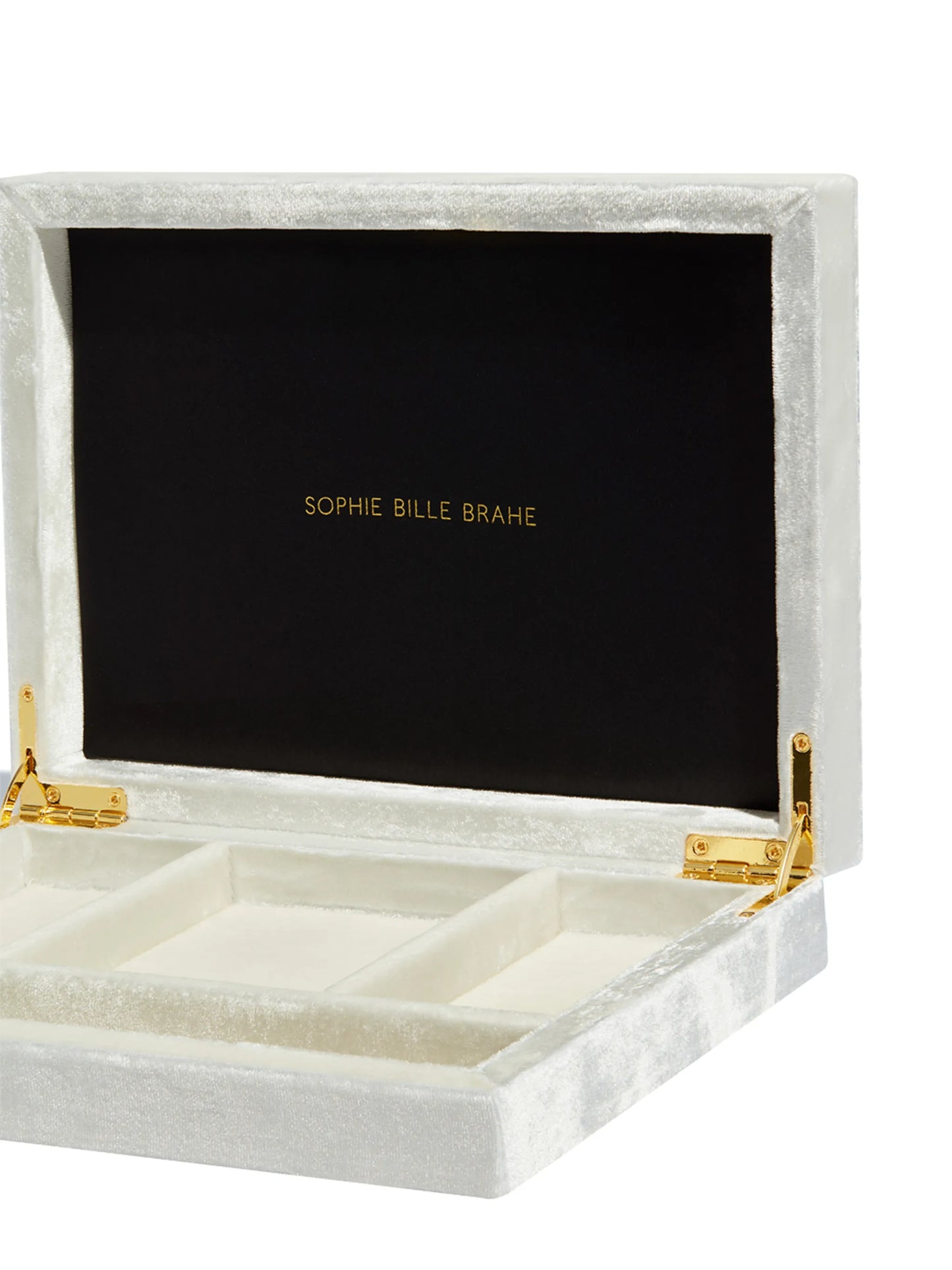 Tresor velvet-effect jewellery box