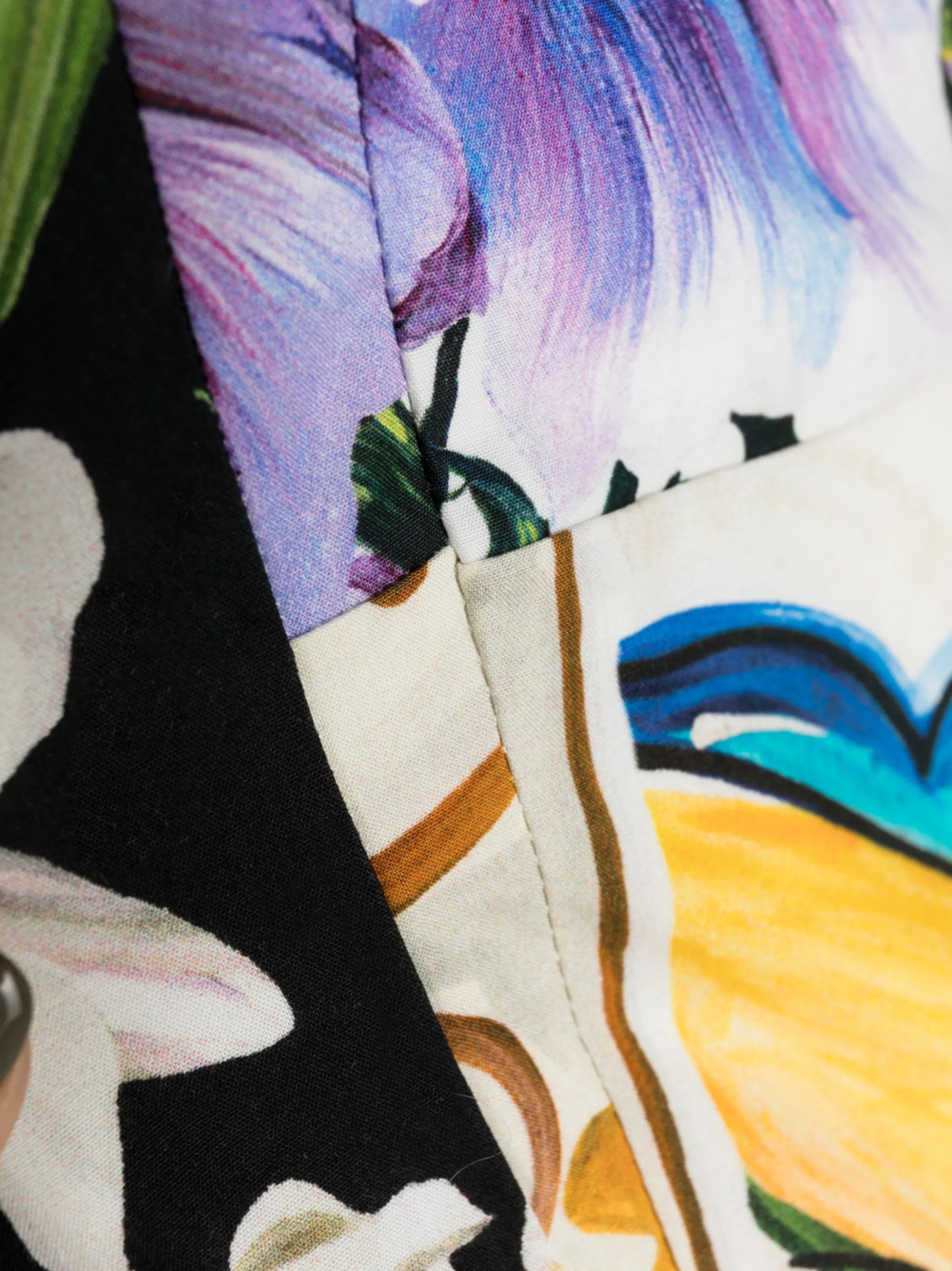 floral patchwork print dress