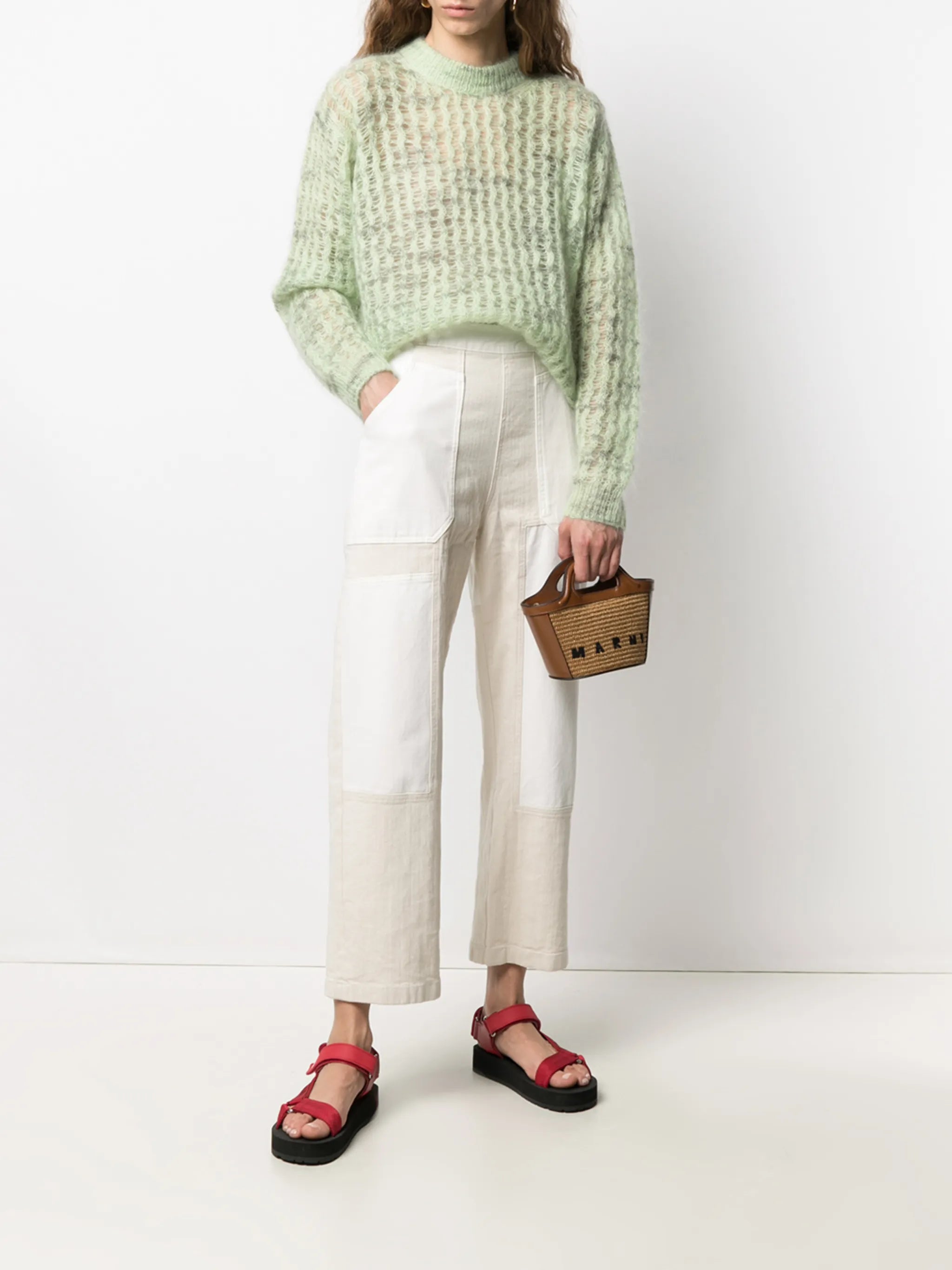 micro Tropicalia logo-embroidered bag