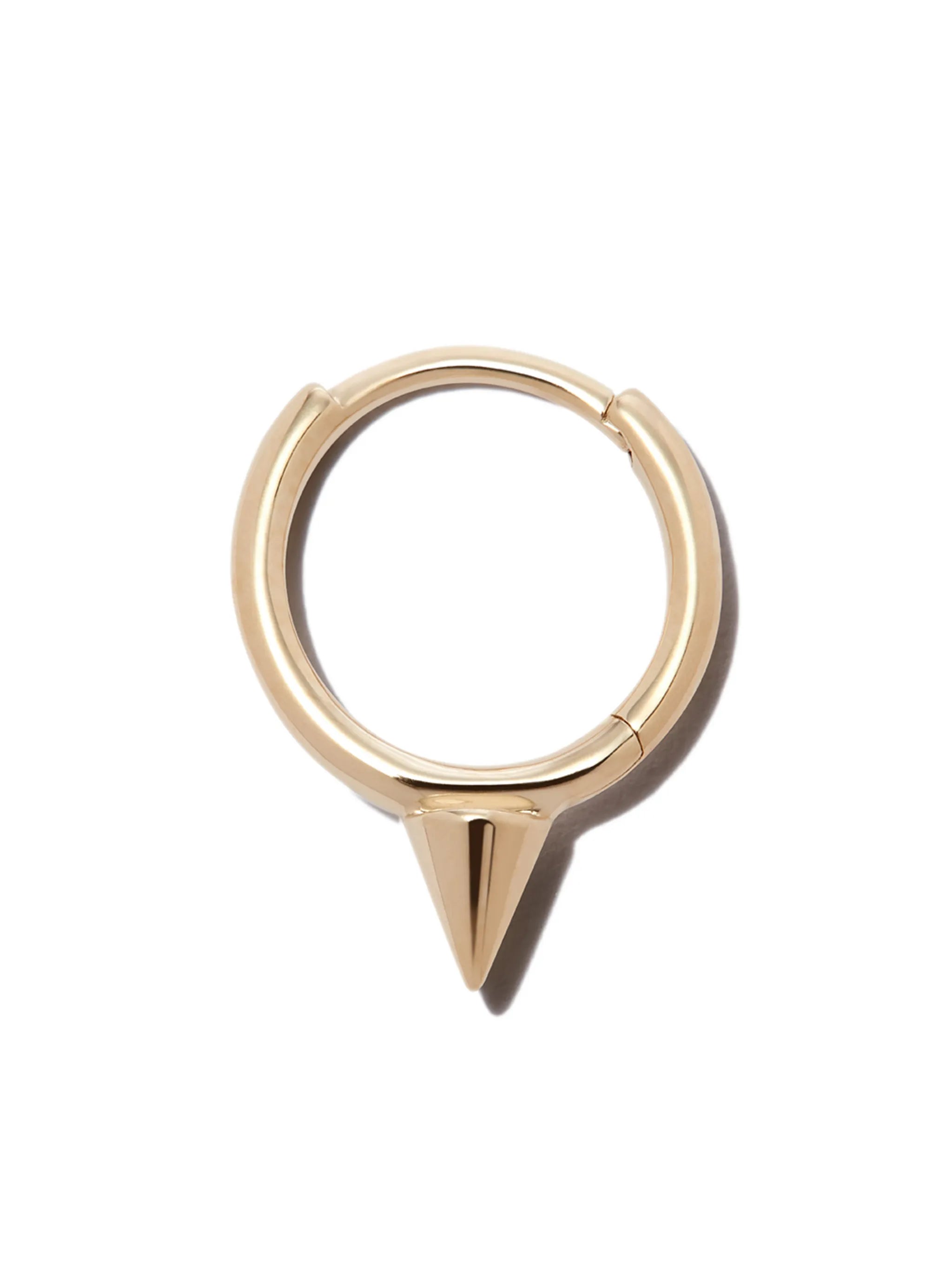 14kt yellow gold Short Spike earring