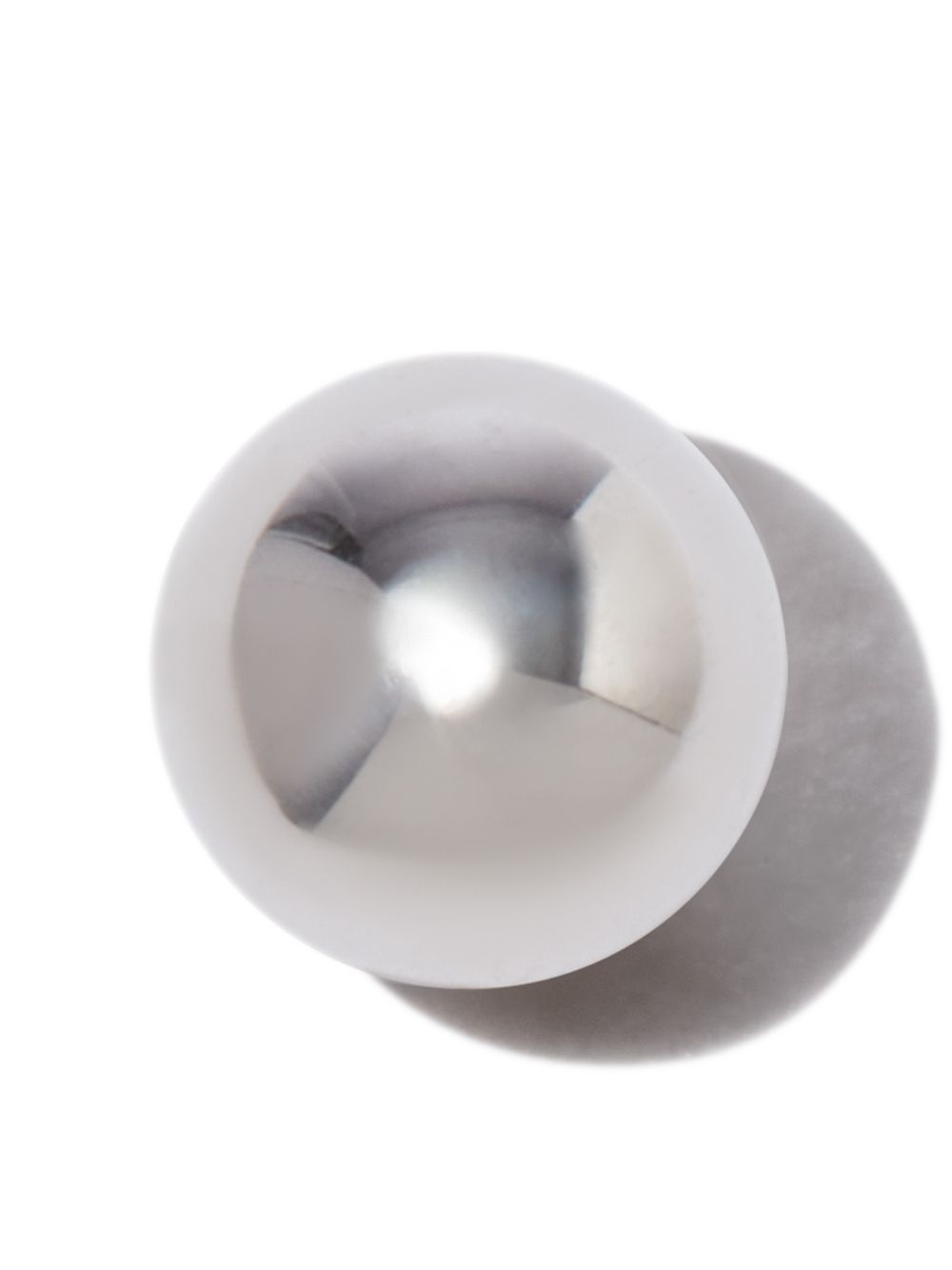 18kt white gold Ball single stud earring