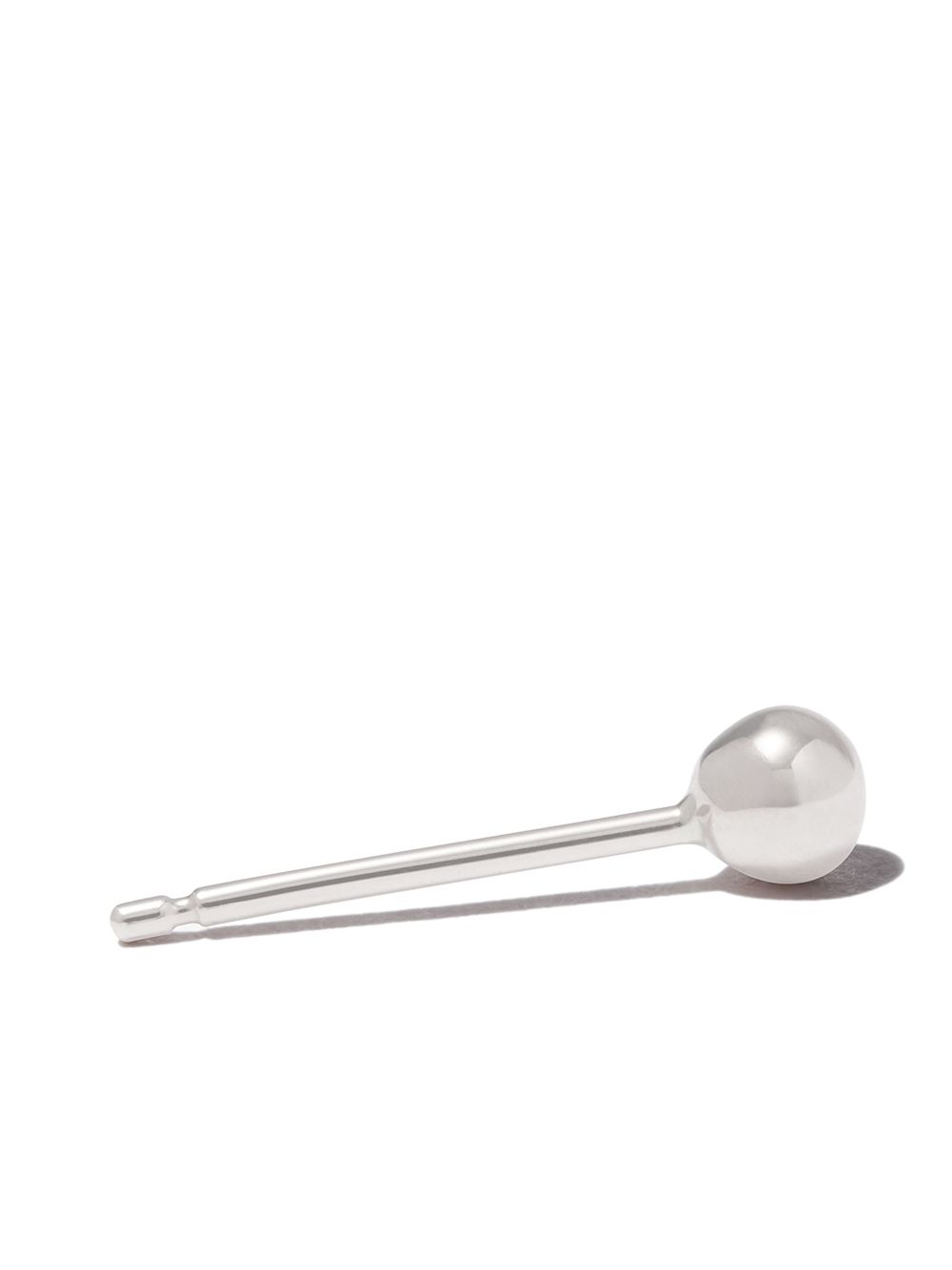 18kt white gold Ball single stud earring