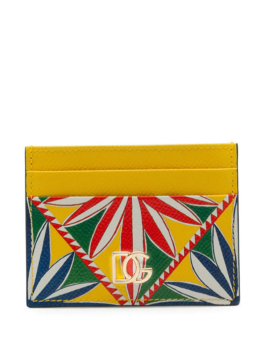 tile-print cardholder