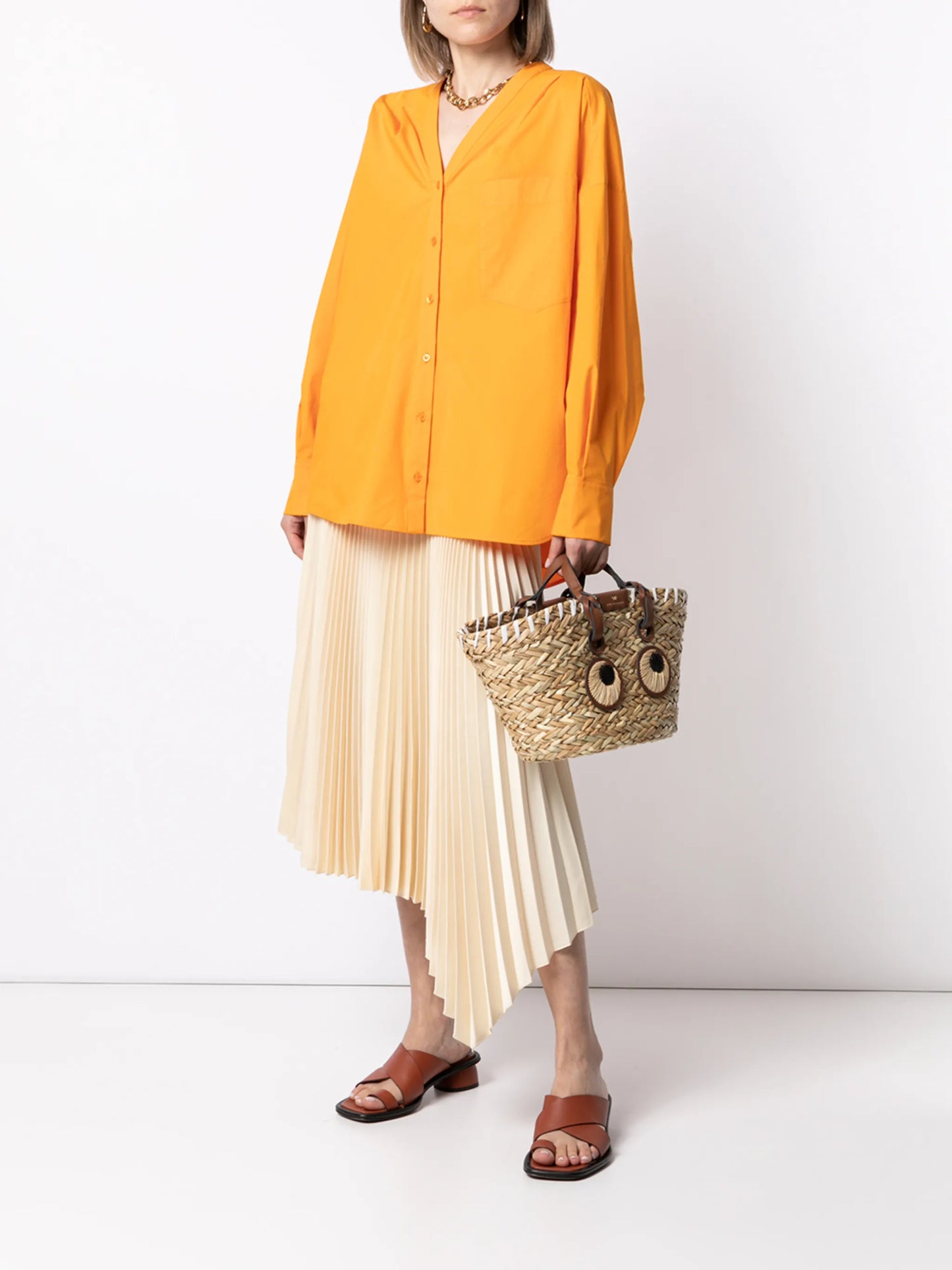 Eyes seagrass straw bag