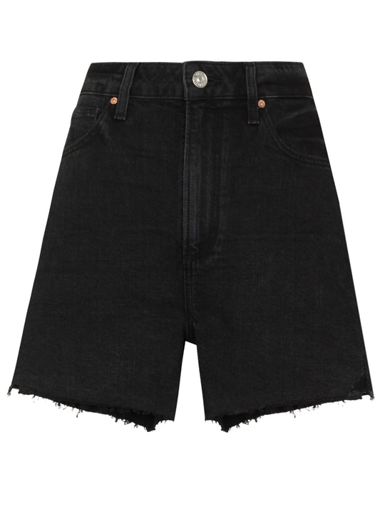 Dani high-waisted denim shorts