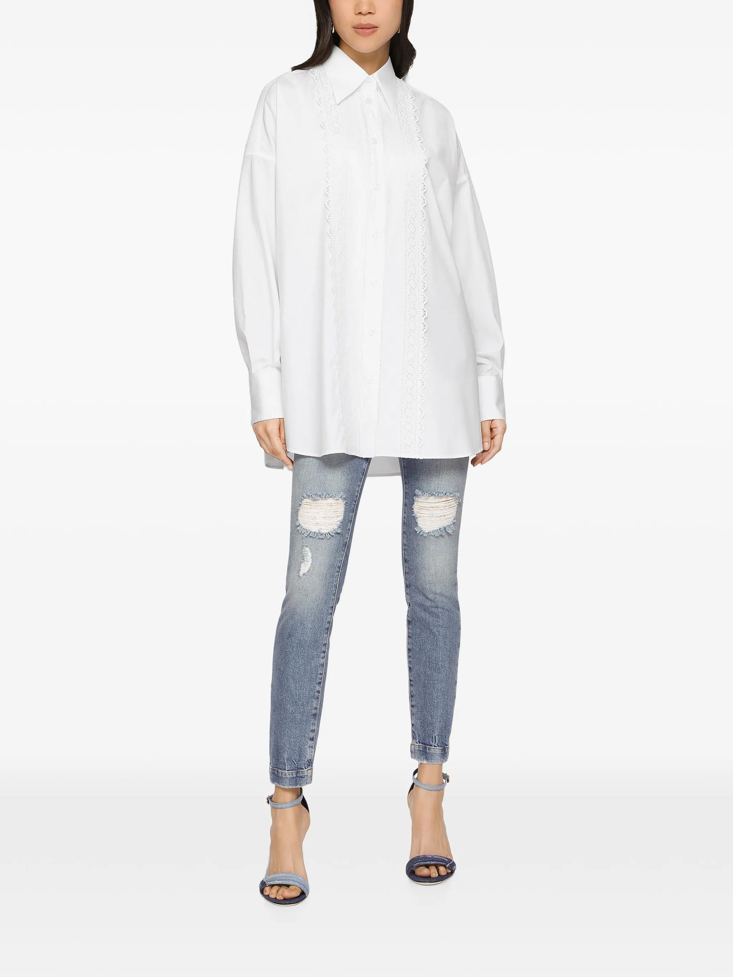 Audrey distressed skinny jeans